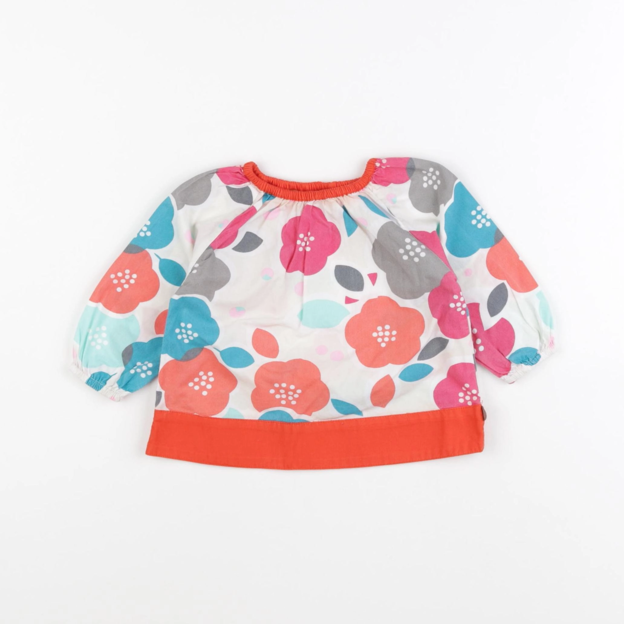Obaïbi - blouse blanc - 6 mois