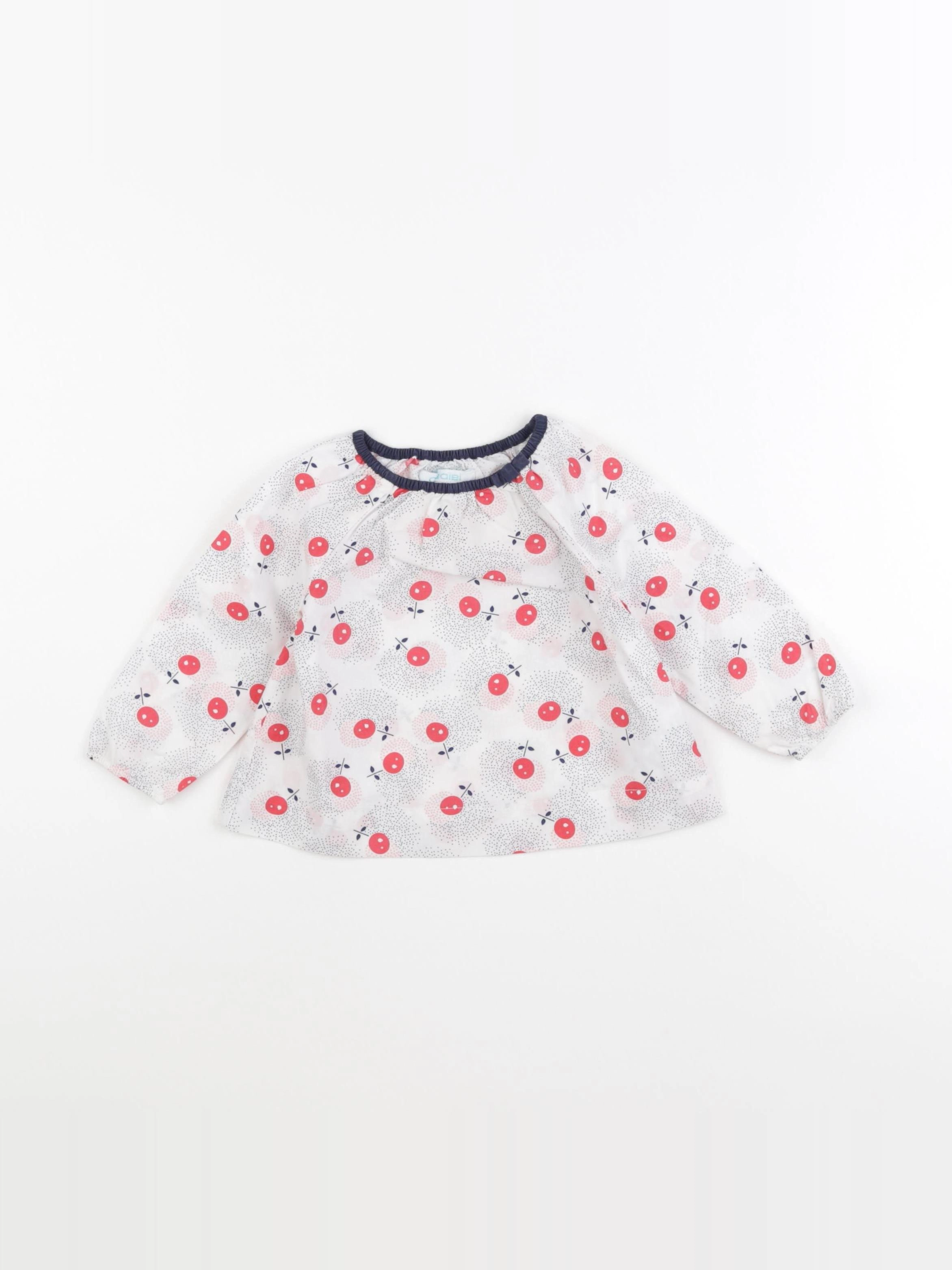 Obaïbi - blouse blanc - 6 mois