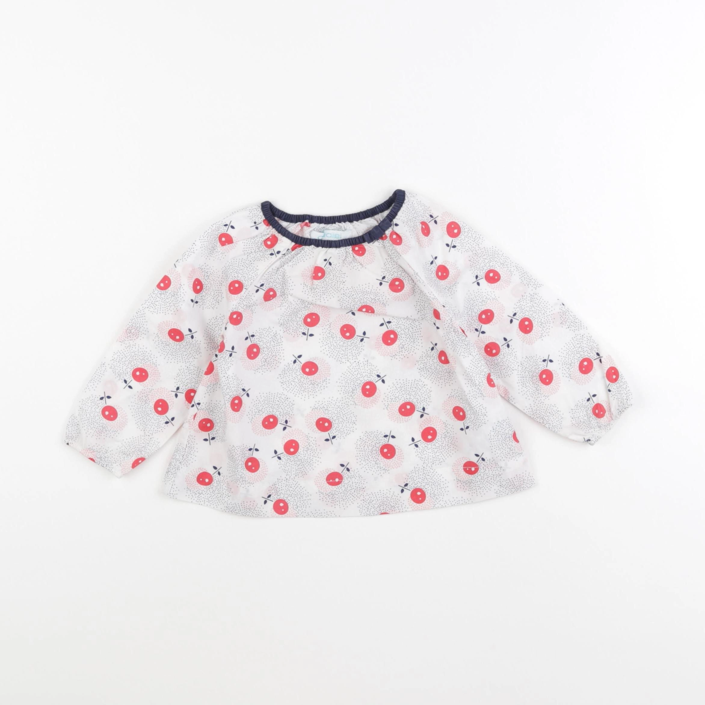 Obaïbi - blouse blanc - 6 mois
