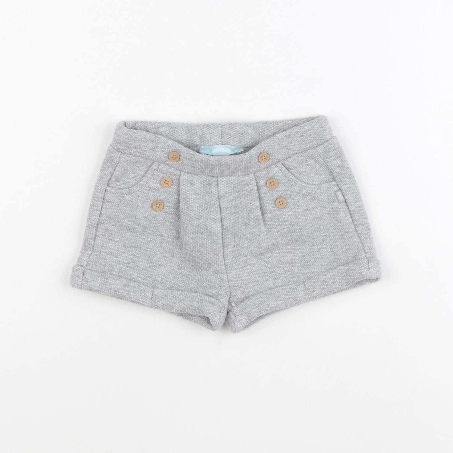 Obaïbi - short gris - 6 mois