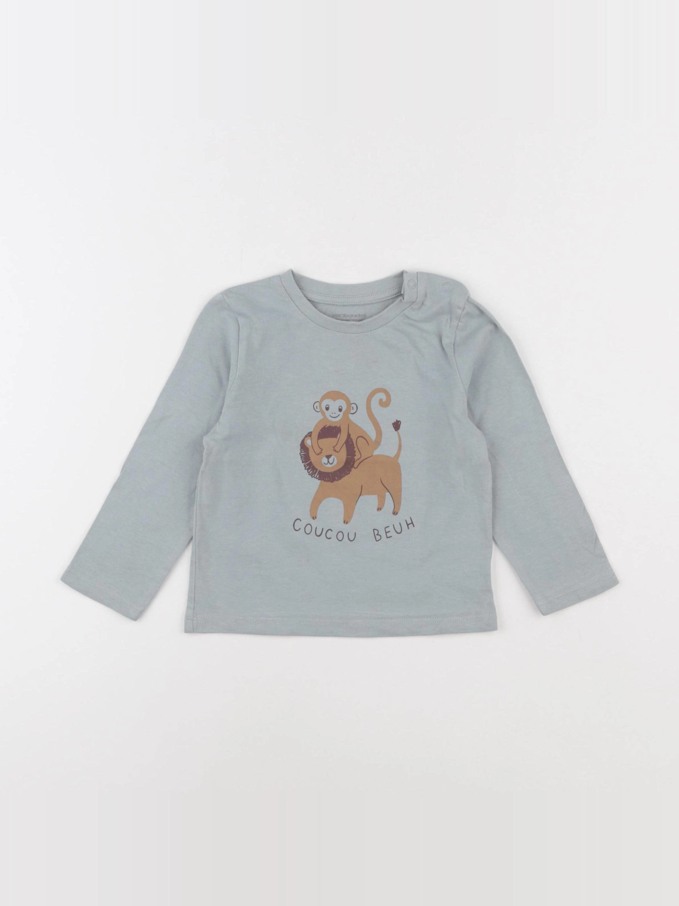 Vertbaudet - tee-shirt multicolore - 18 mois