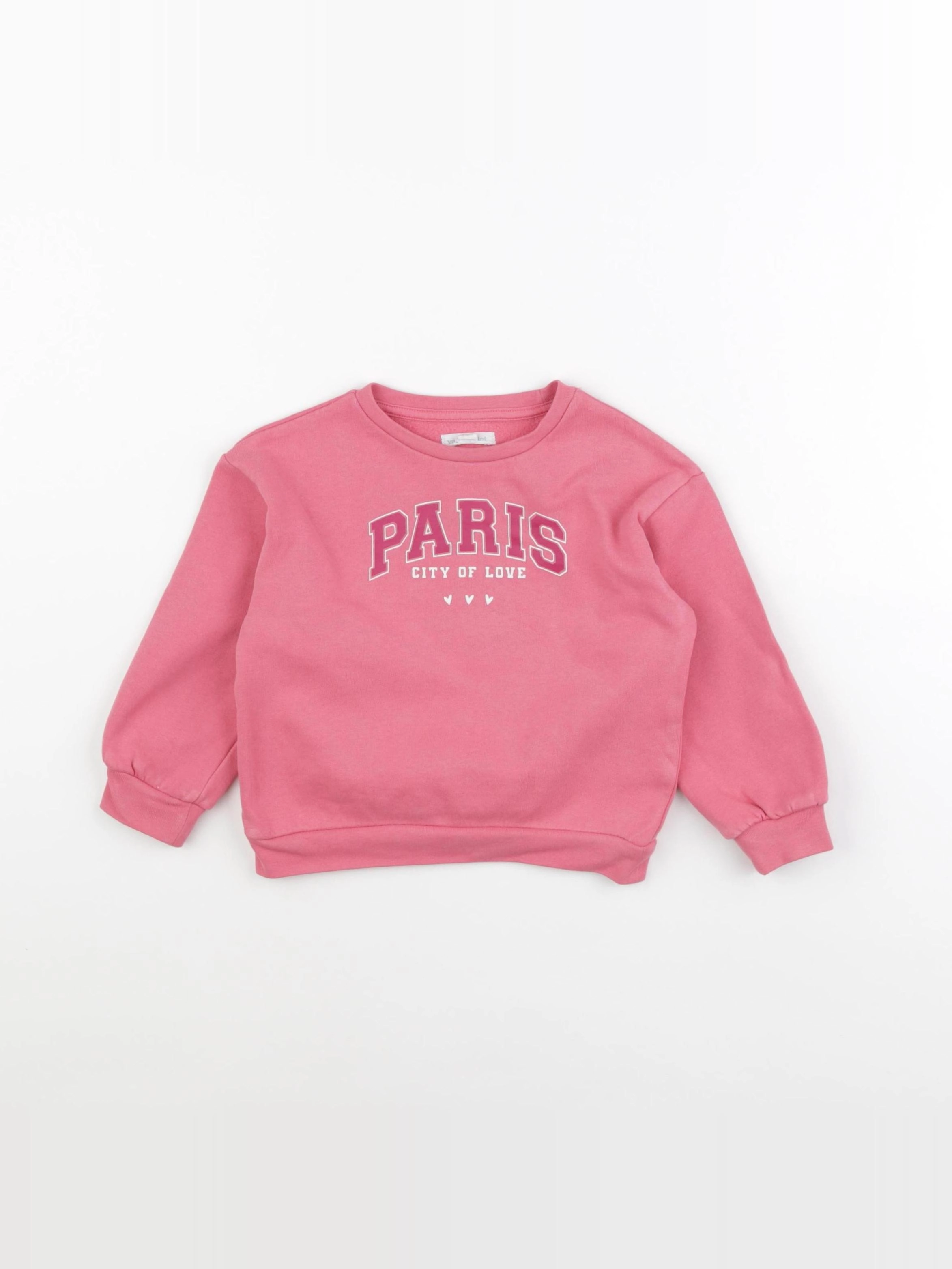Vertbaudet - sweat rose - 3 ans