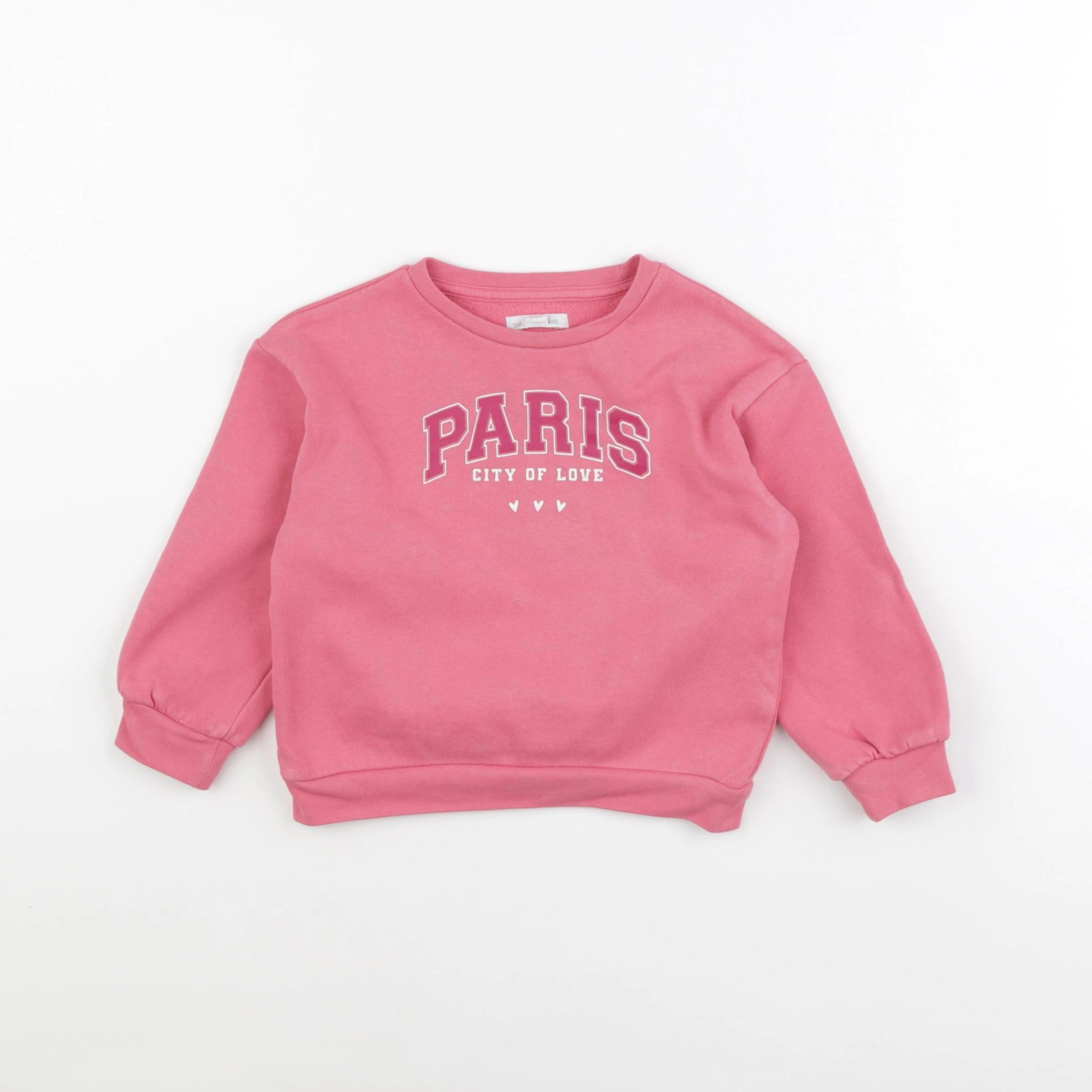Vertbaudet - sweat rose - 3 ans
