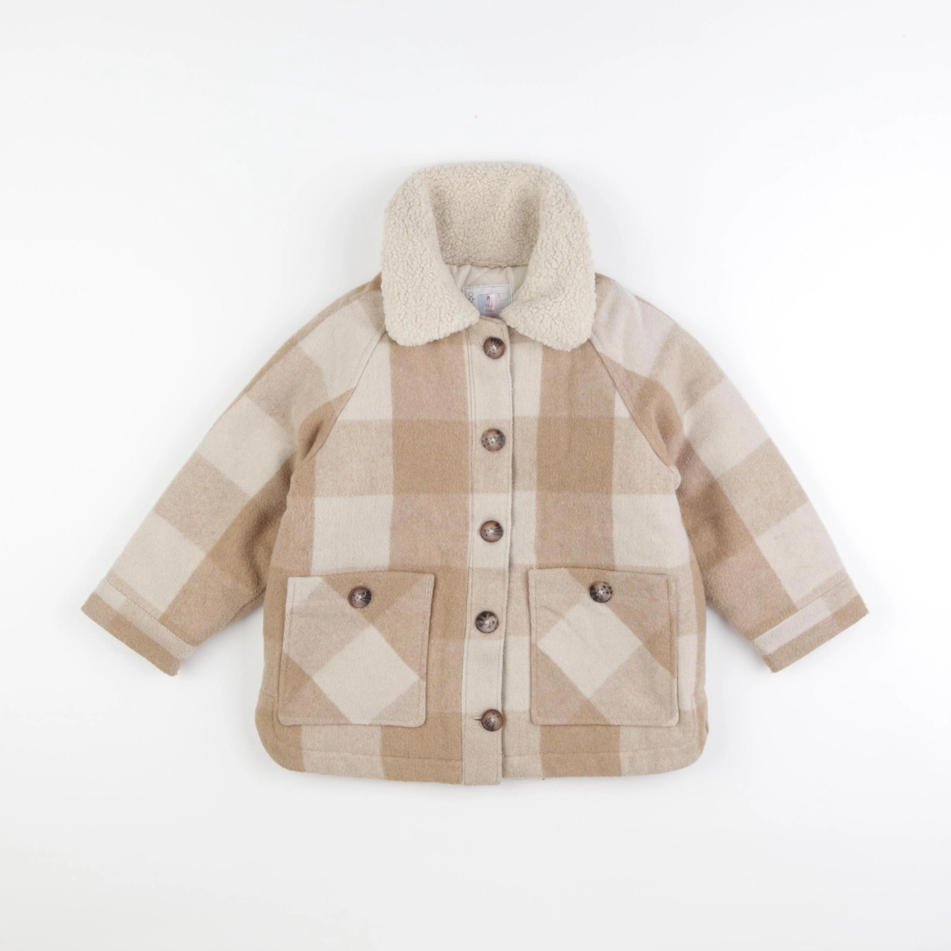Vertbaudet - manteau beige - 5 ans