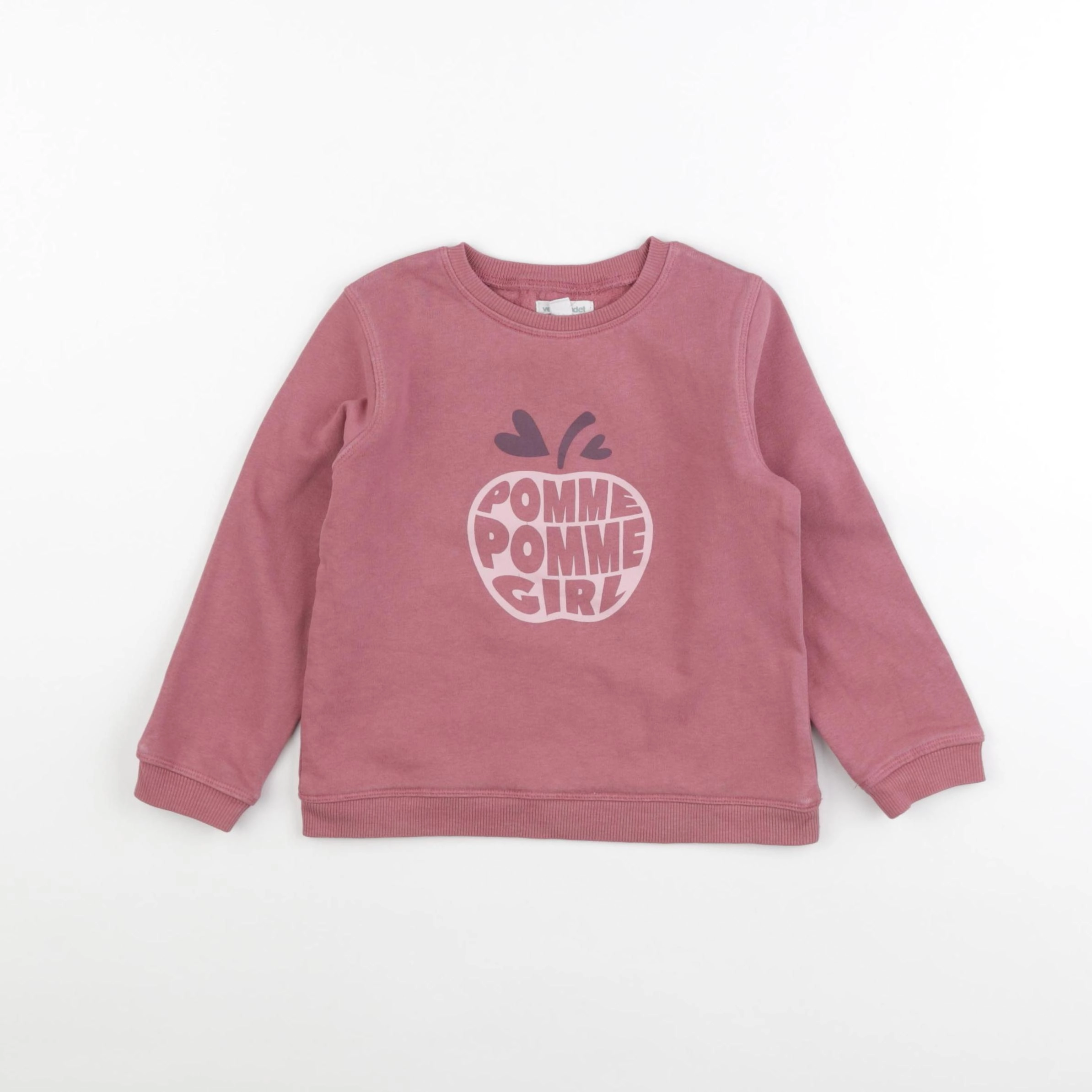 Vertbaudet - sweat rose - 3 ans