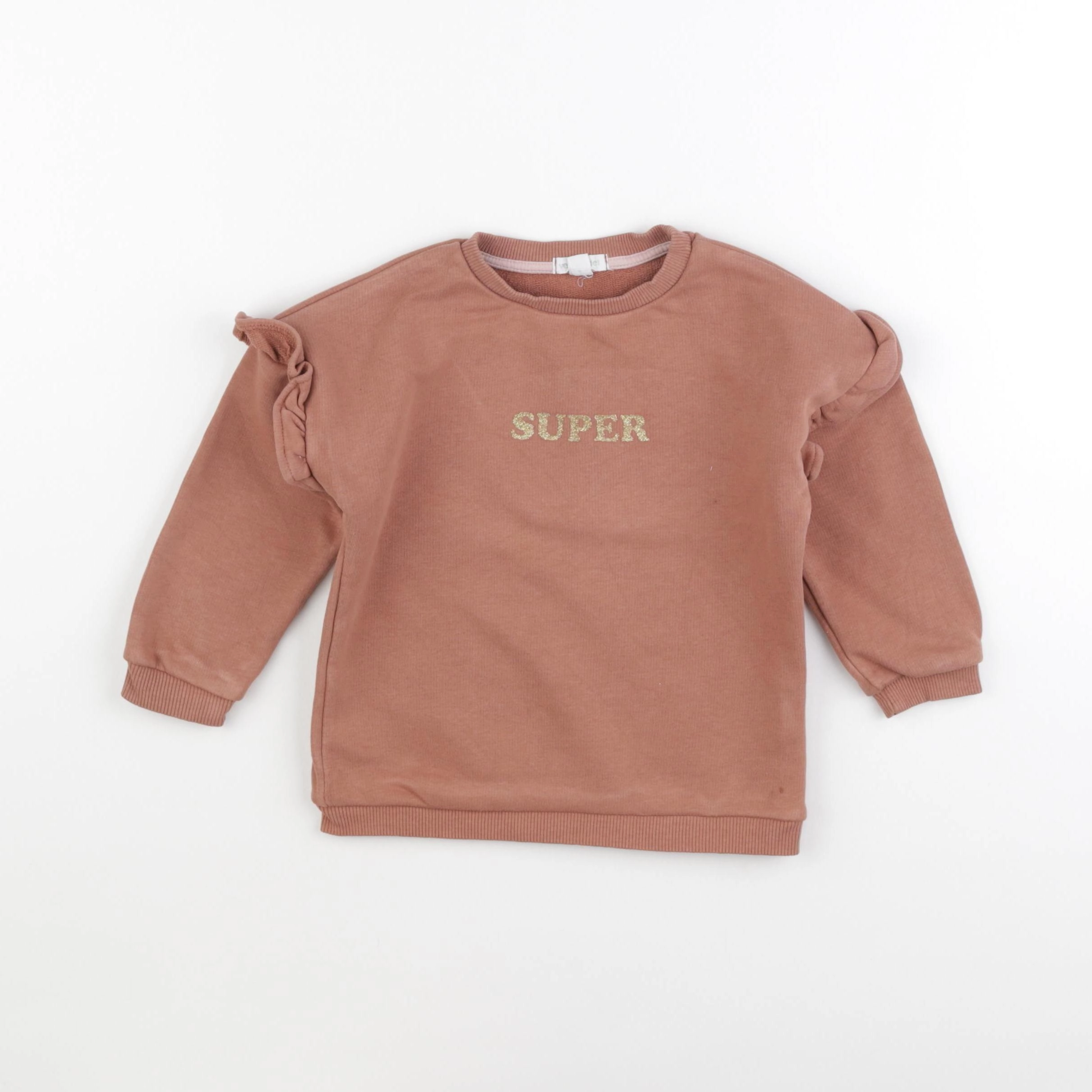 Vertbaudet - sweat marron - 3 ans