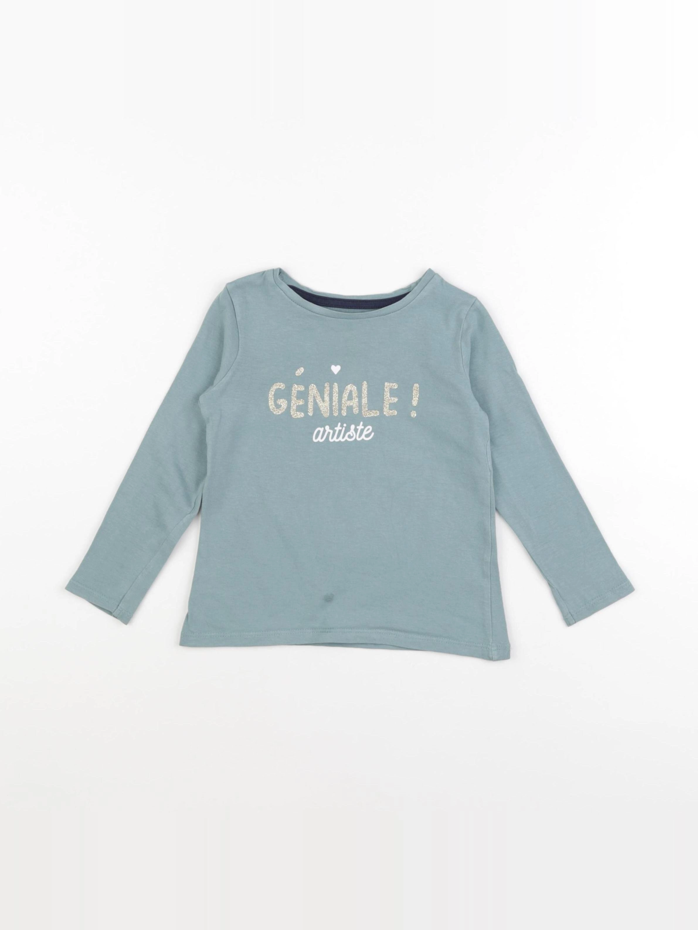 Vertbaudet - tee-shirt vert - 3 ans