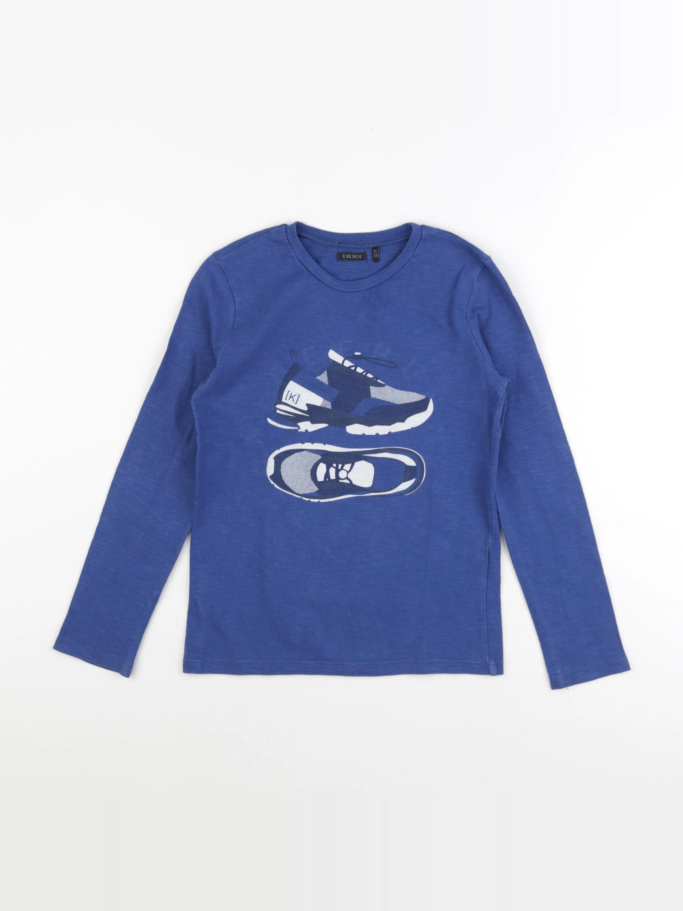 IKKS - tee-shirt bleu - 8 ans