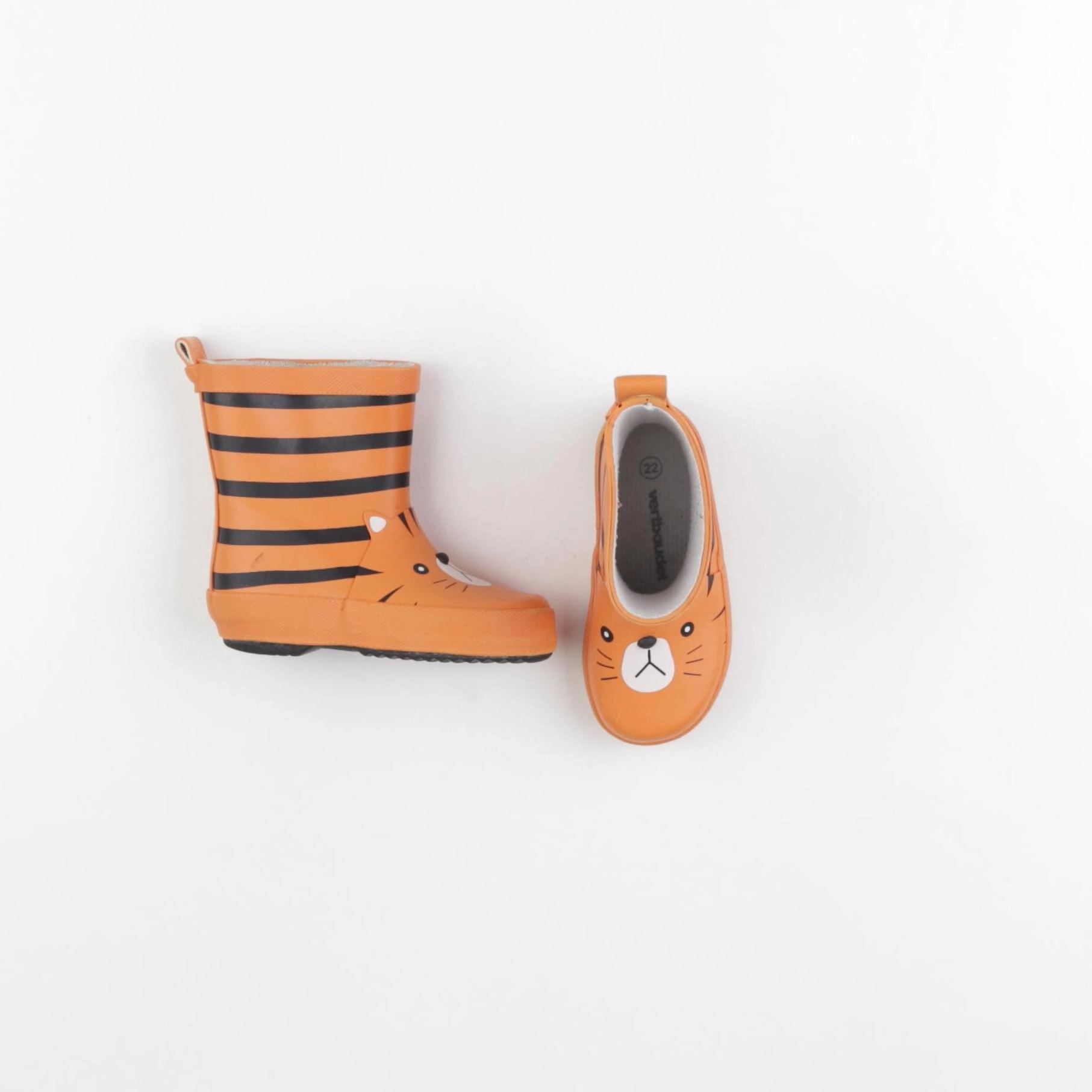 Vertbaudet - bottes orange - pointure 22