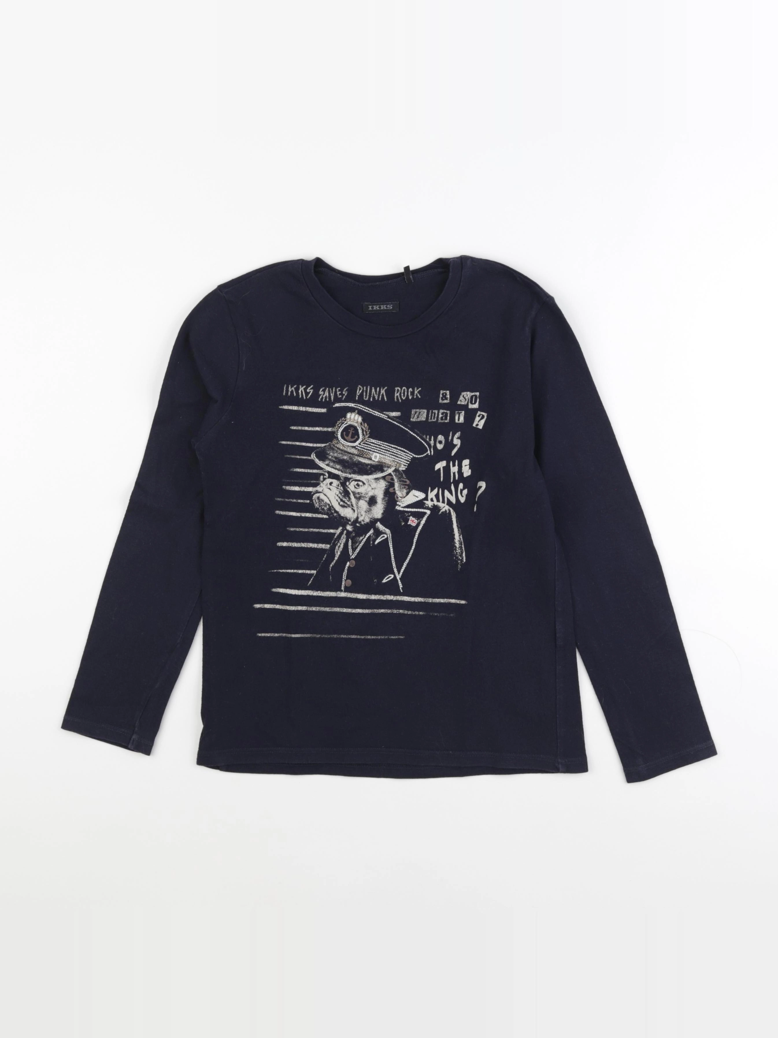 IKKS - tee-shirt bleu - 8 ans