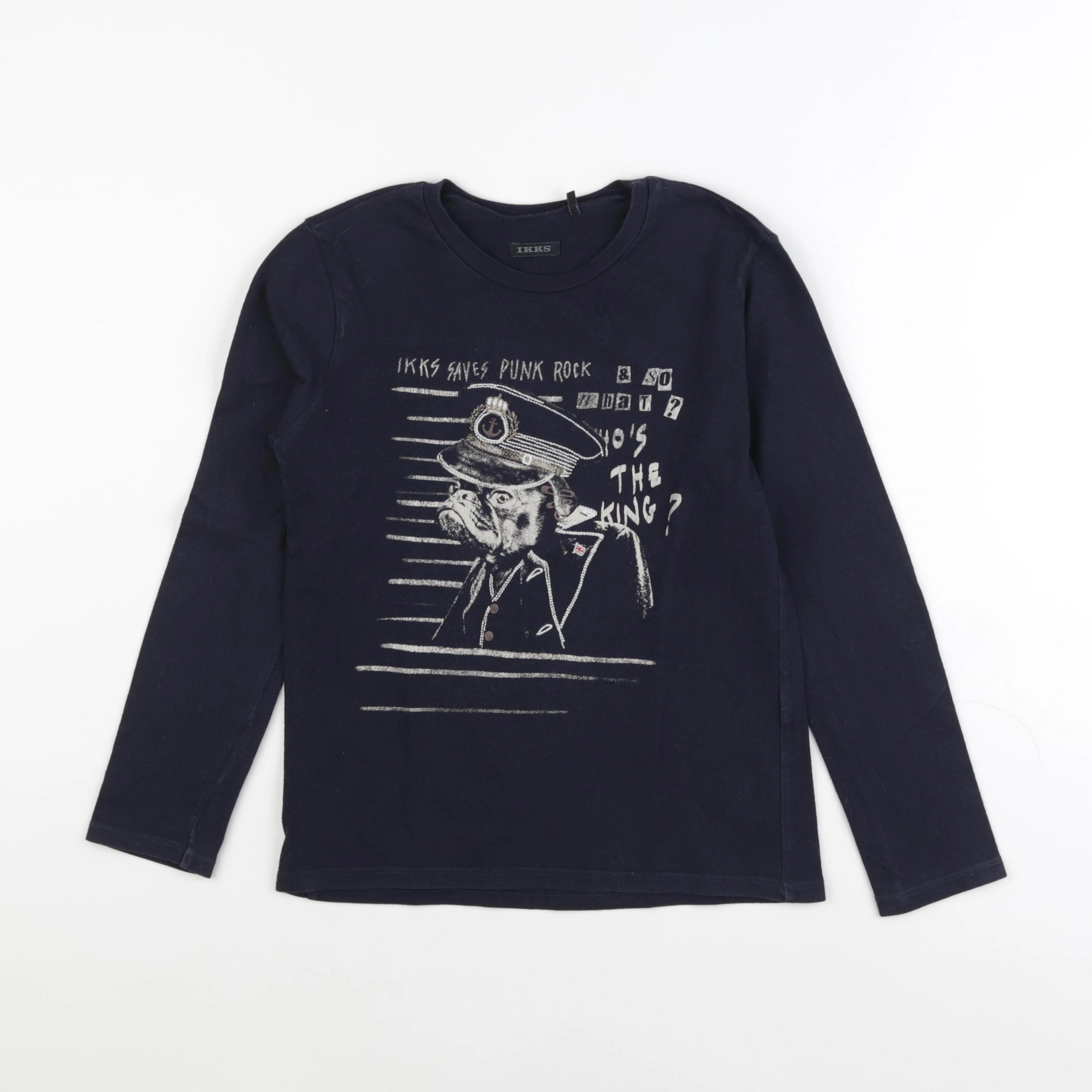 IKKS - tee-shirt bleu - 8 ans