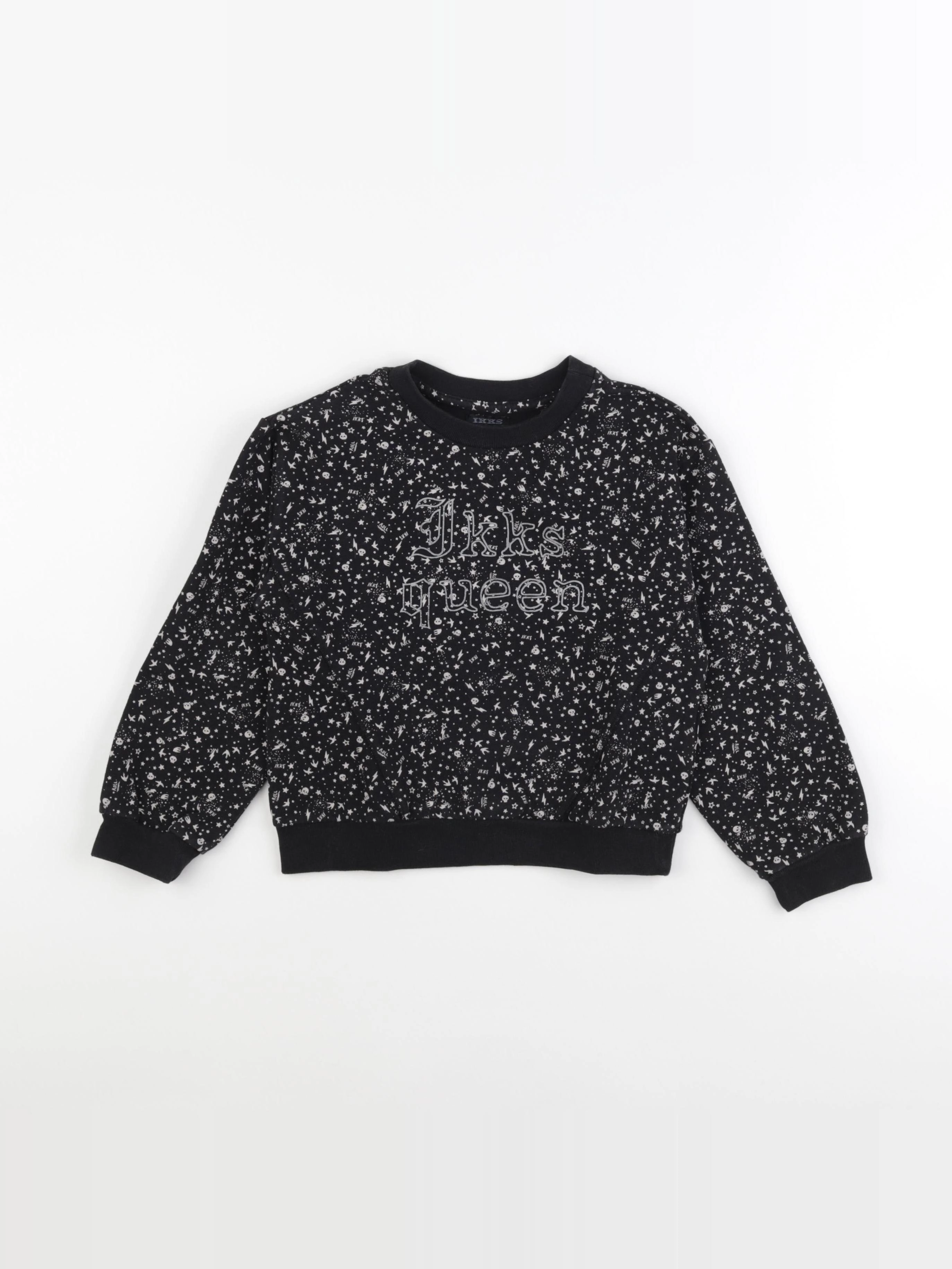 IKKS - sweat noir - 6 ans