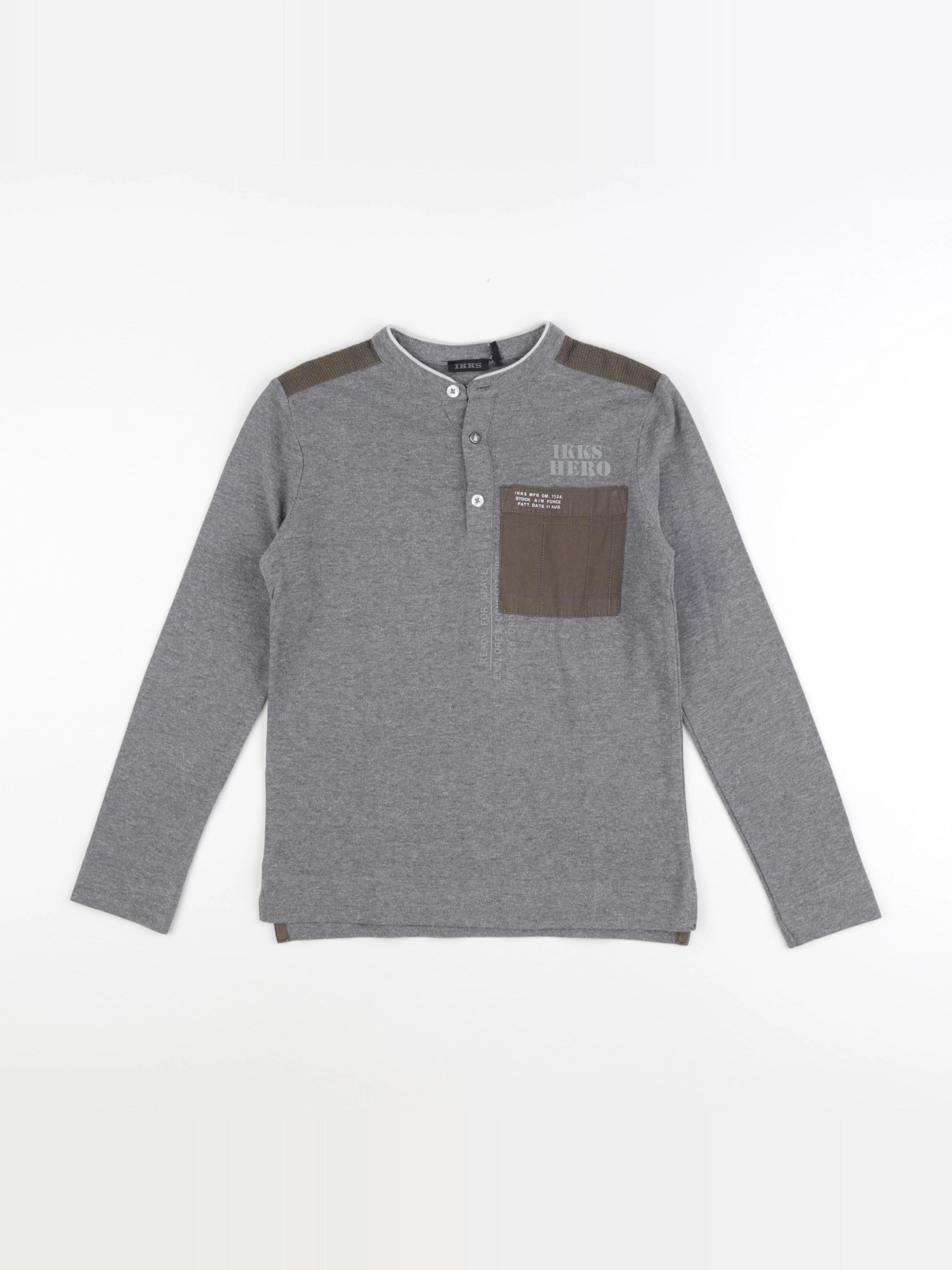 IKKS - polo gris - 8 ans