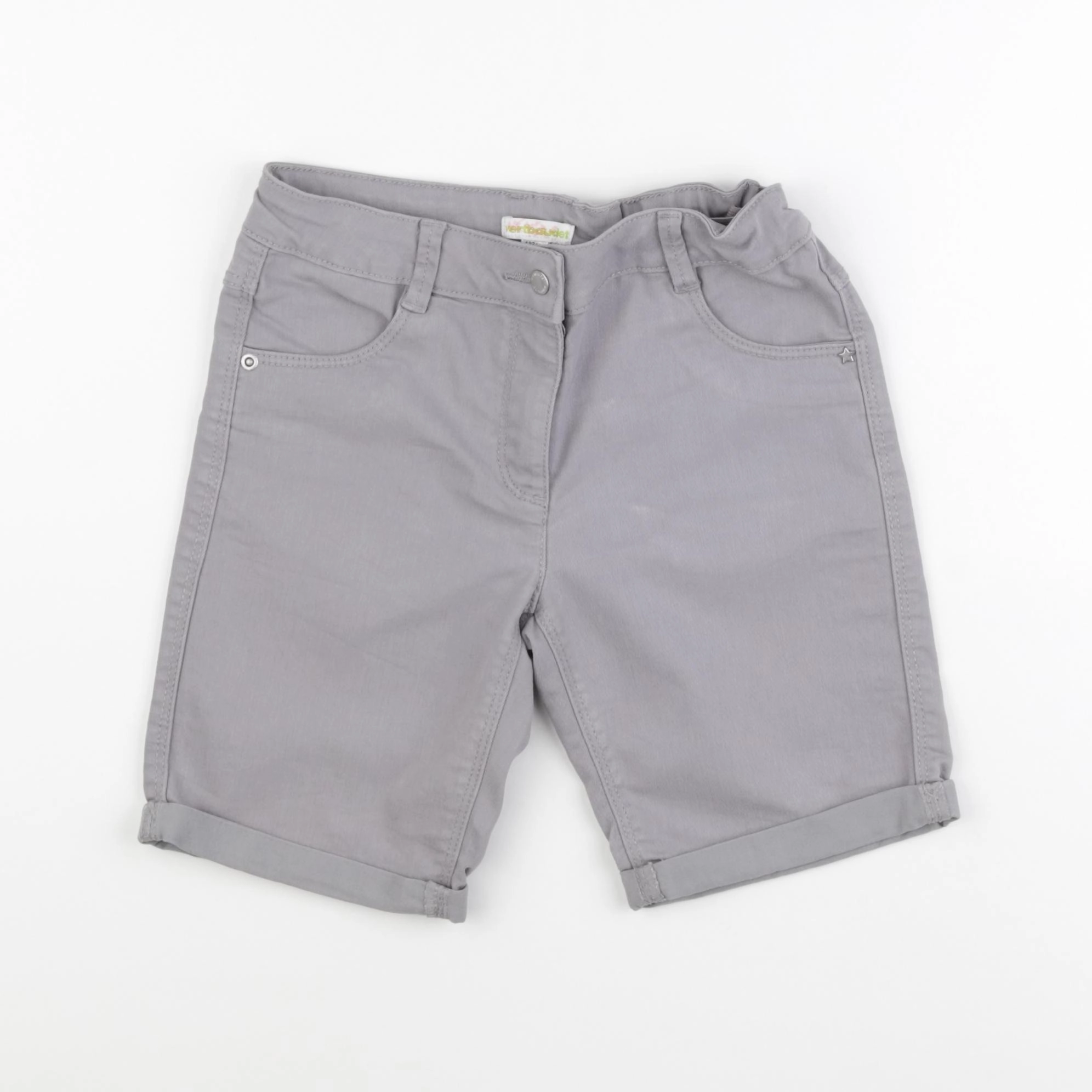 Vertbaudet - short gris - 9 ans