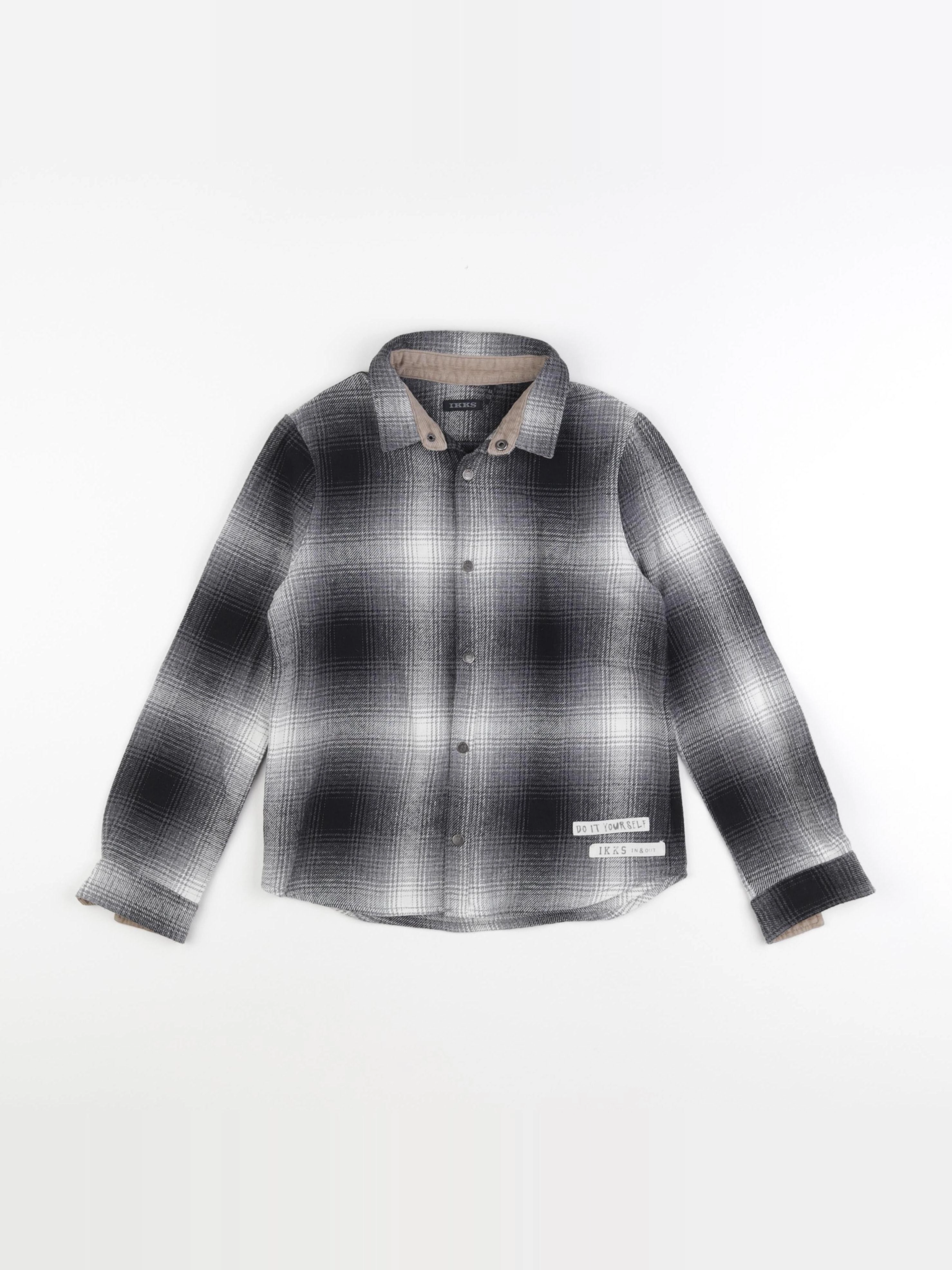 IKKS - chemise gris - 8 ans