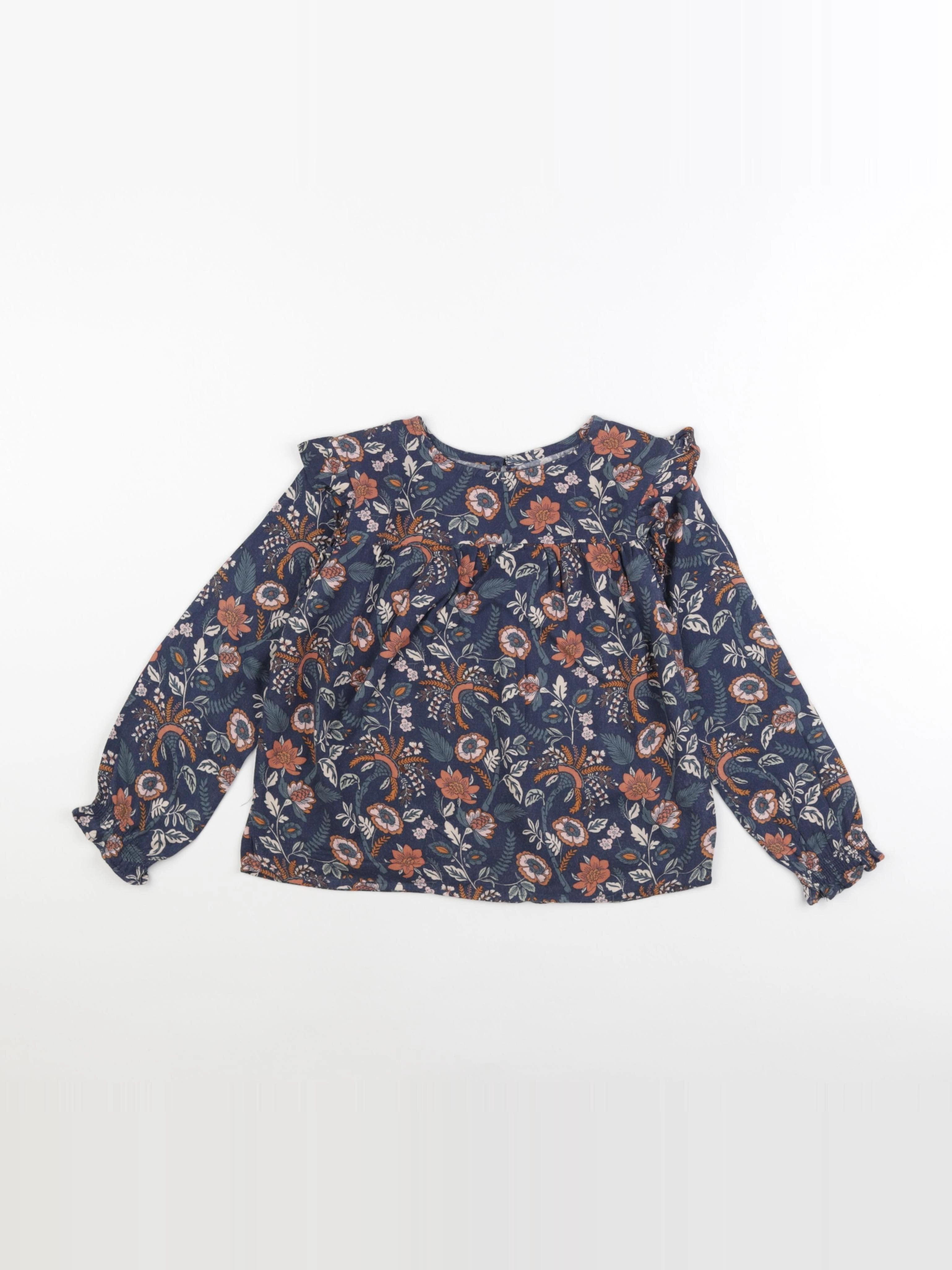 Vertbaudet - blouse bleu - 7 ans
