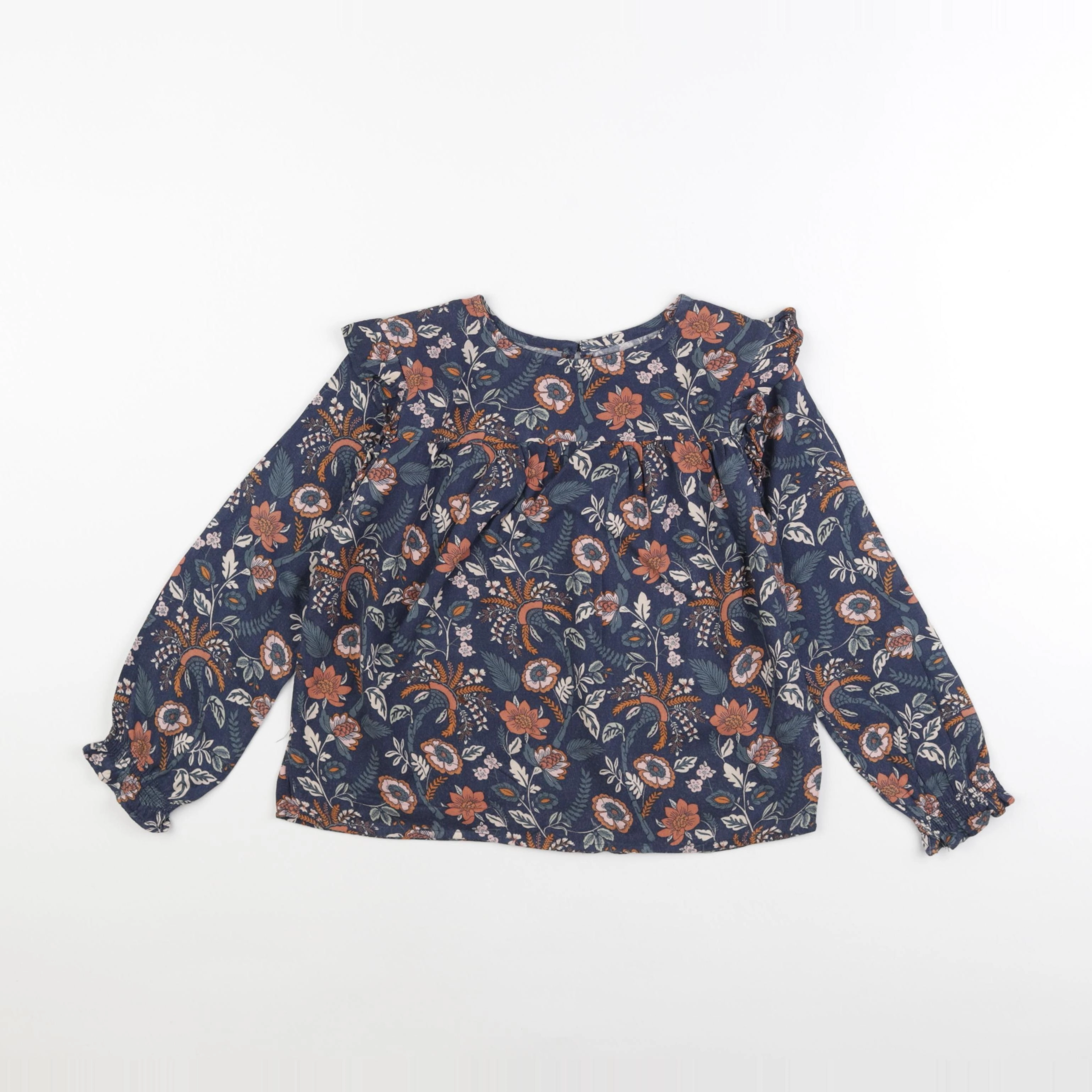 Vertbaudet - blouse bleu - 7 ans