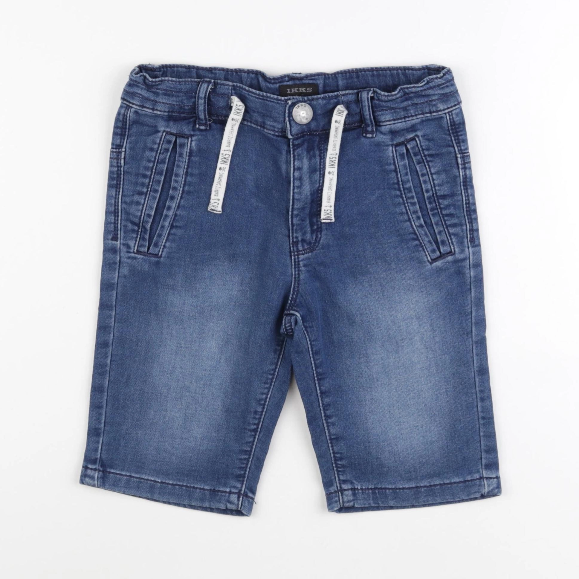 IKKS - short bleu - 8/9 ans