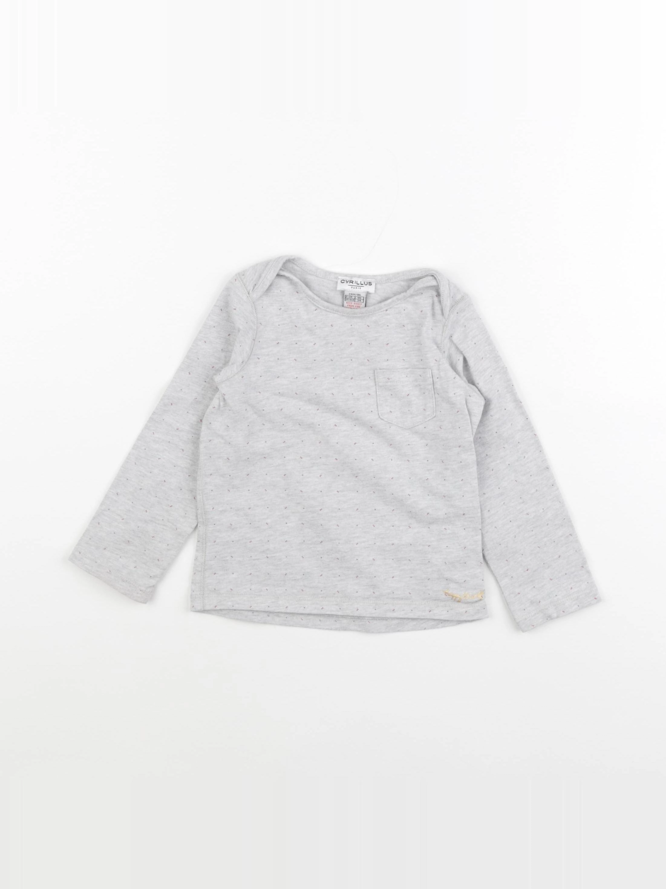 Cyrillus - tee-shirt gris - 24 mois