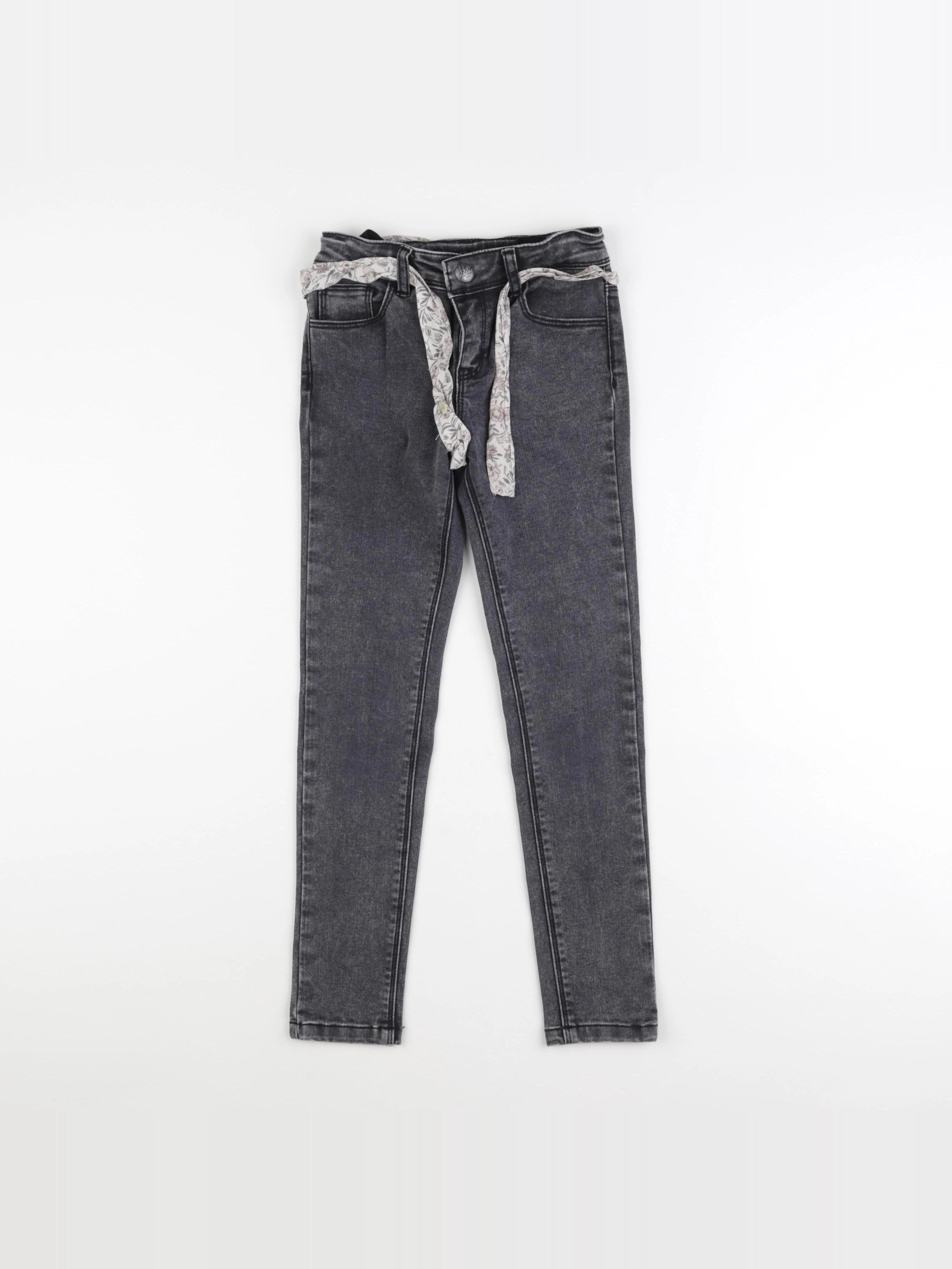 IKKS - jean gris - 8 ans