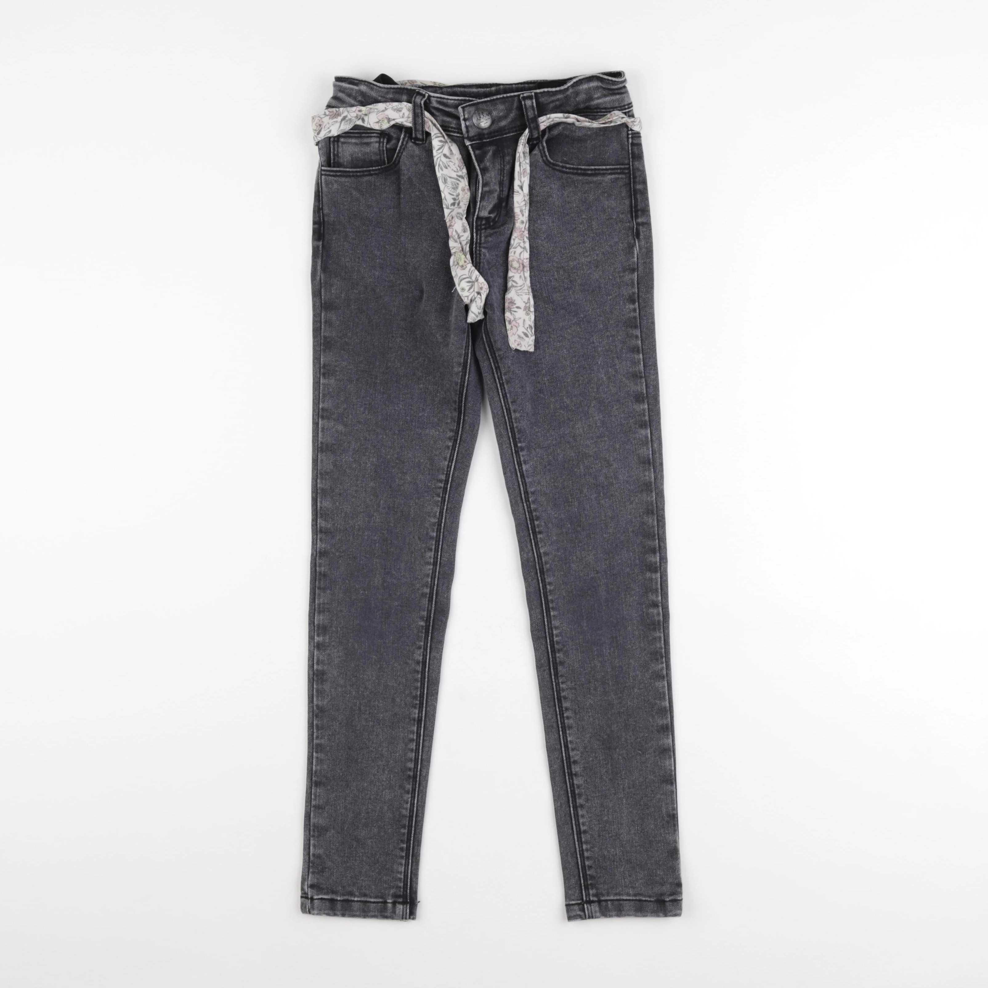 IKKS - jean gris - 8 ans