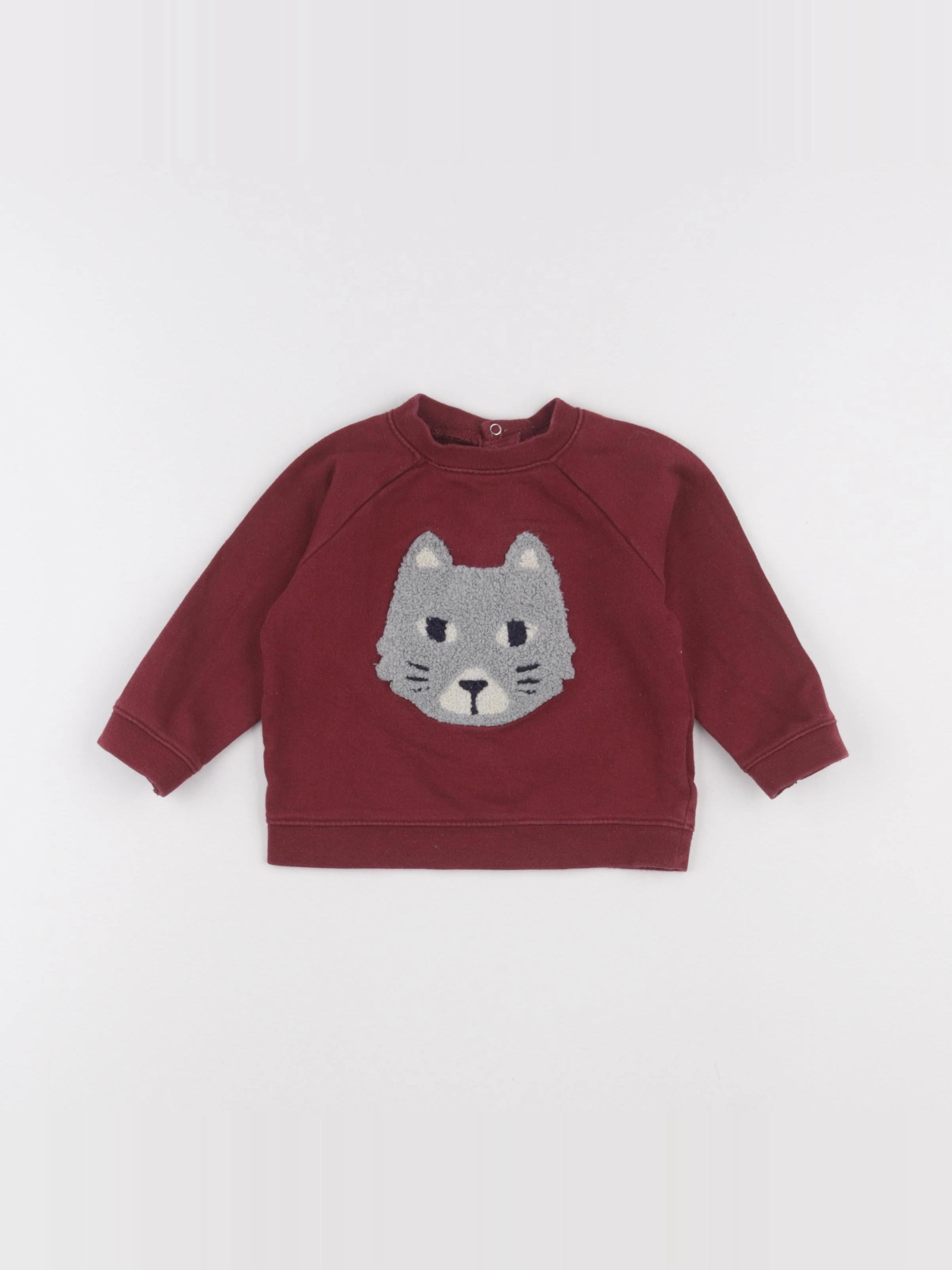 Boutchou - sweat rouge - 18 mois