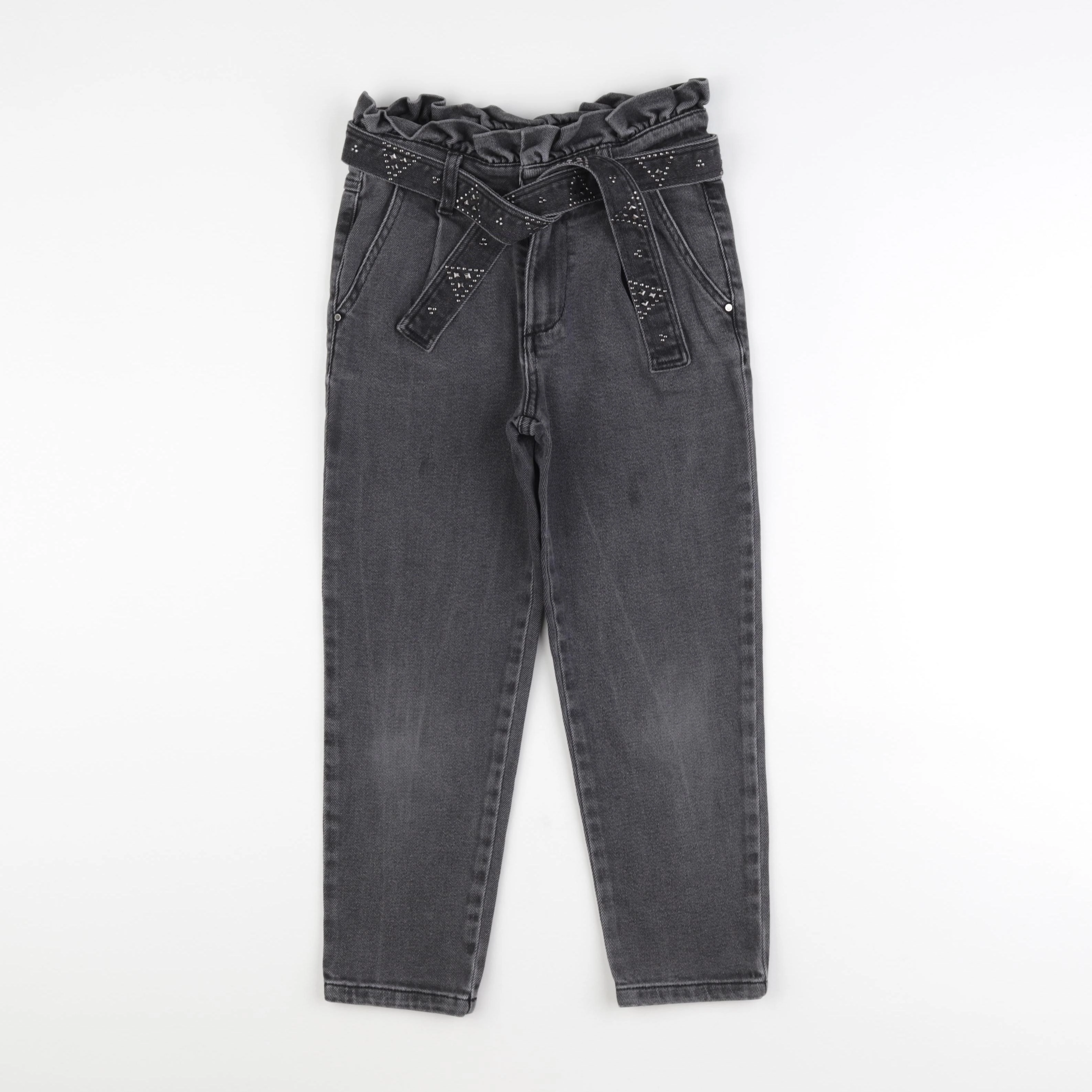 IKKS - jean gris - 8 ans