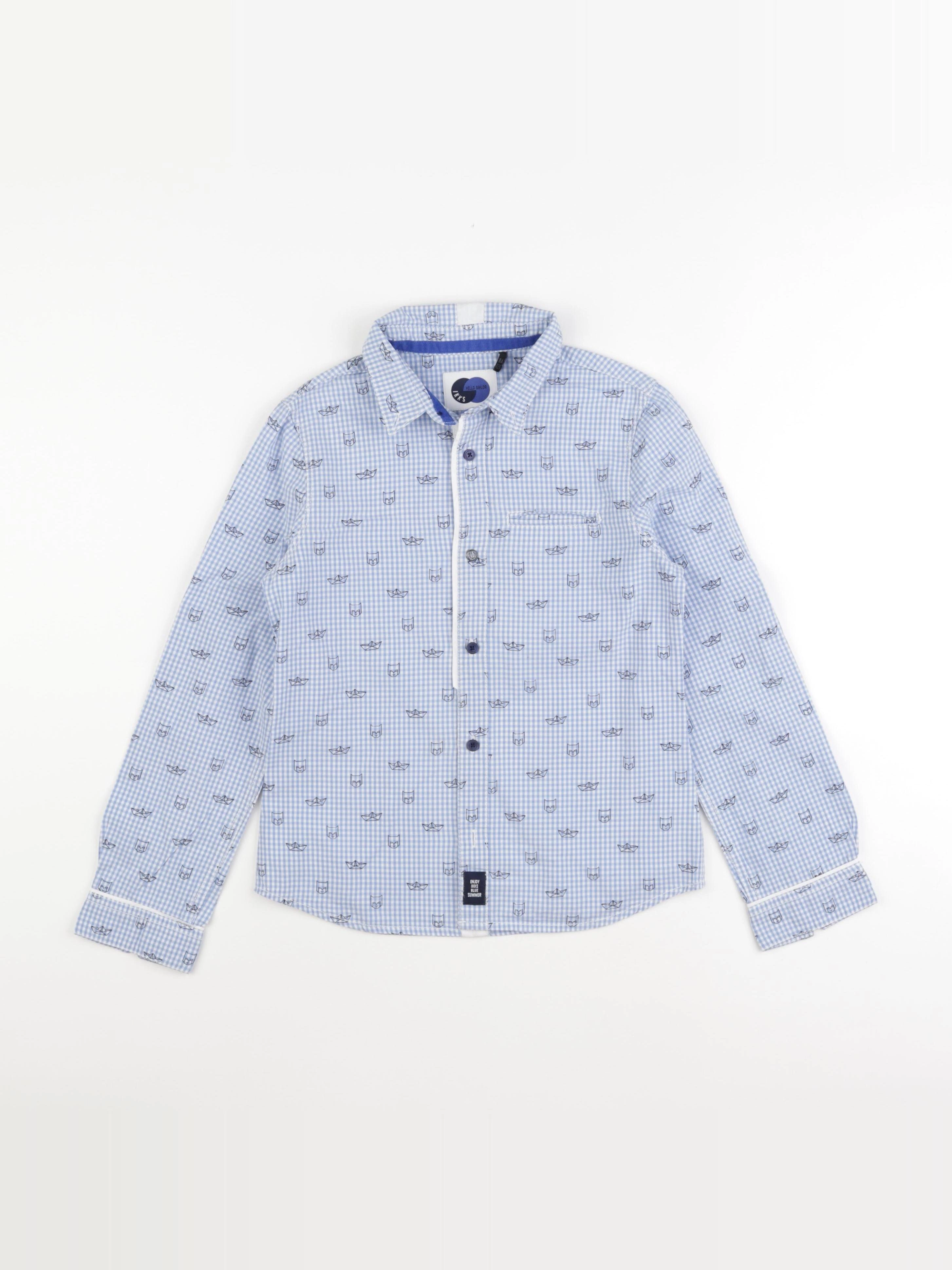 IKKS - chemise bleu - 8 ans