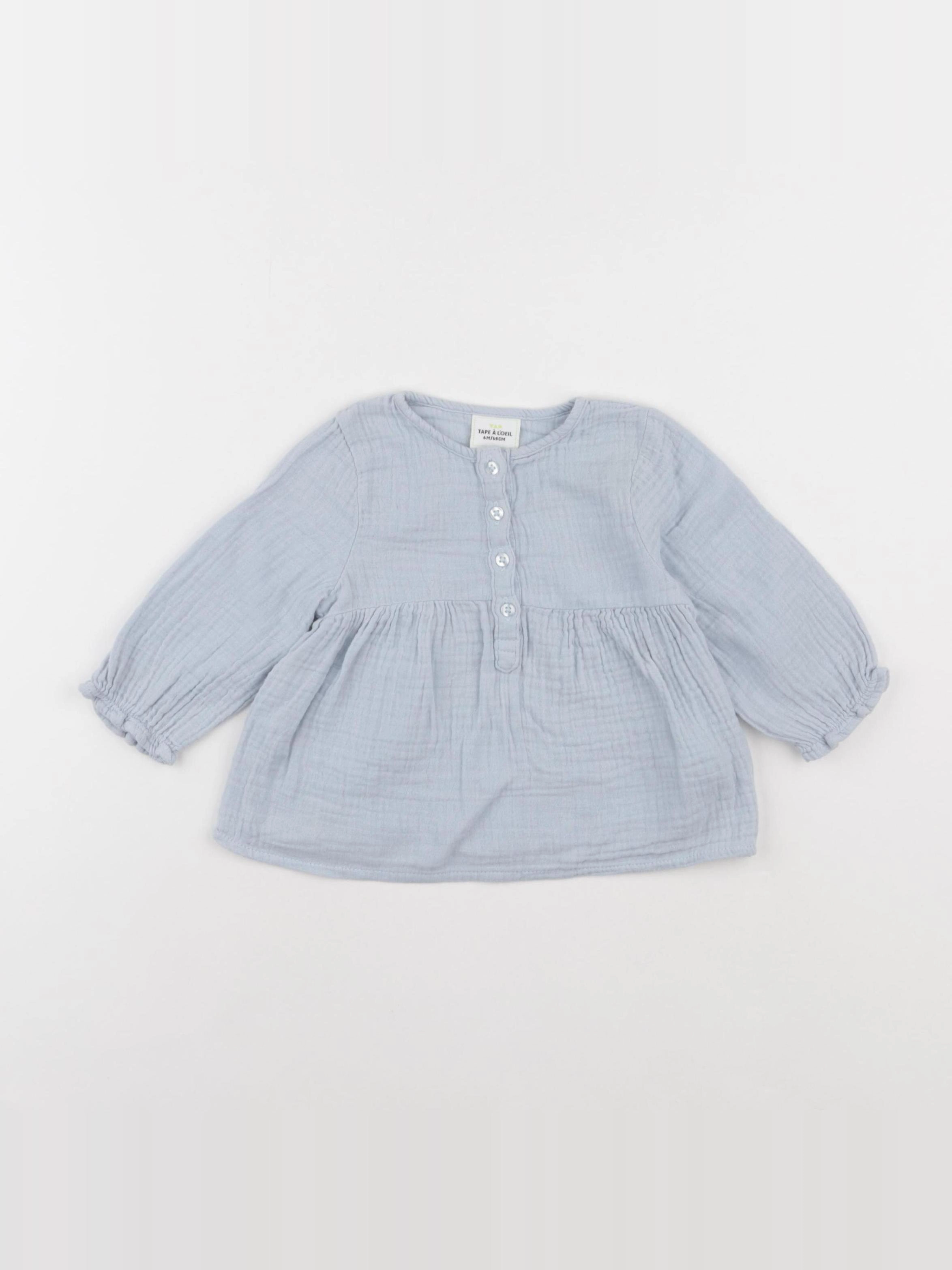 Tape à l'oeil - blouse bleu - 6 mois