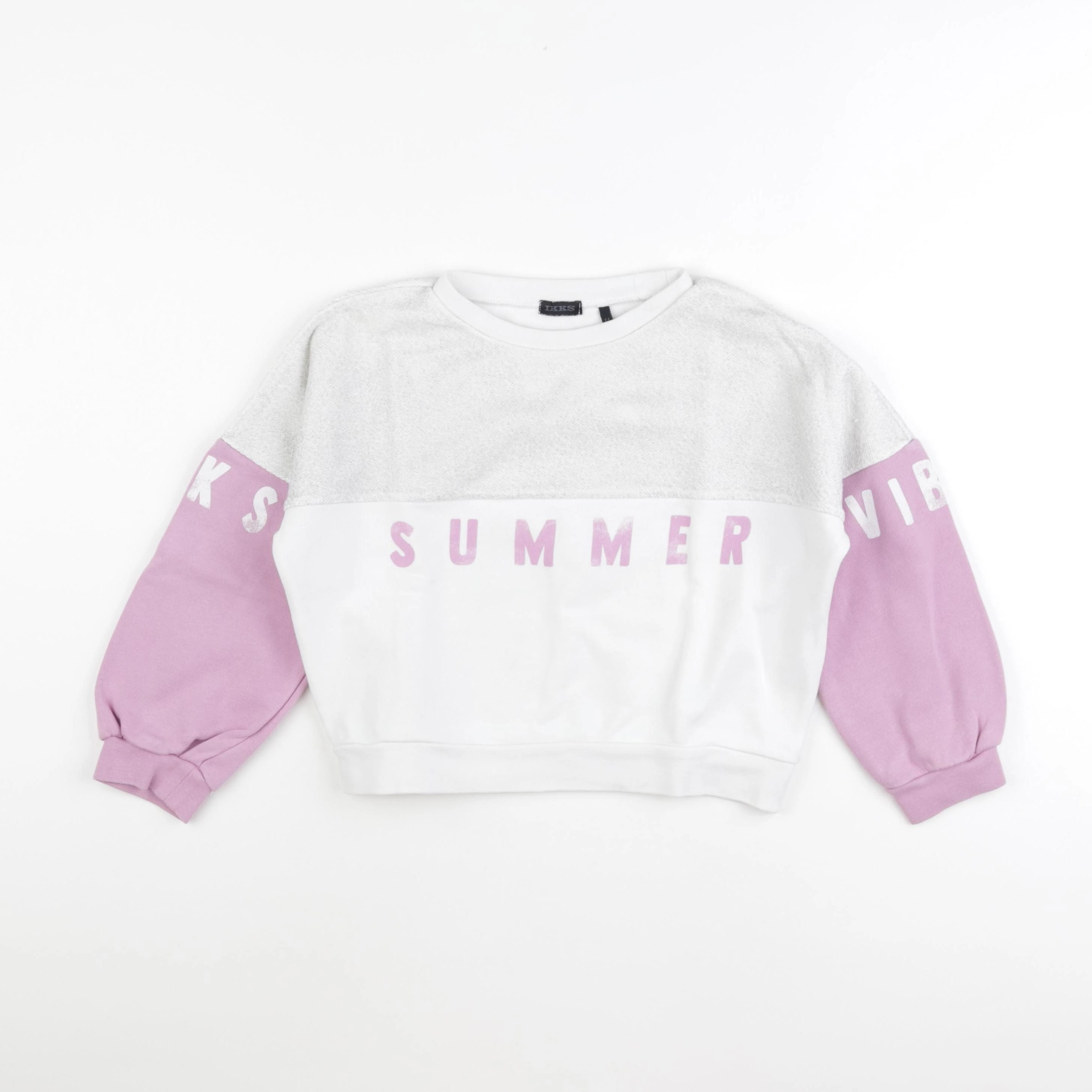 IKKS - sweat blanc - 6 ans