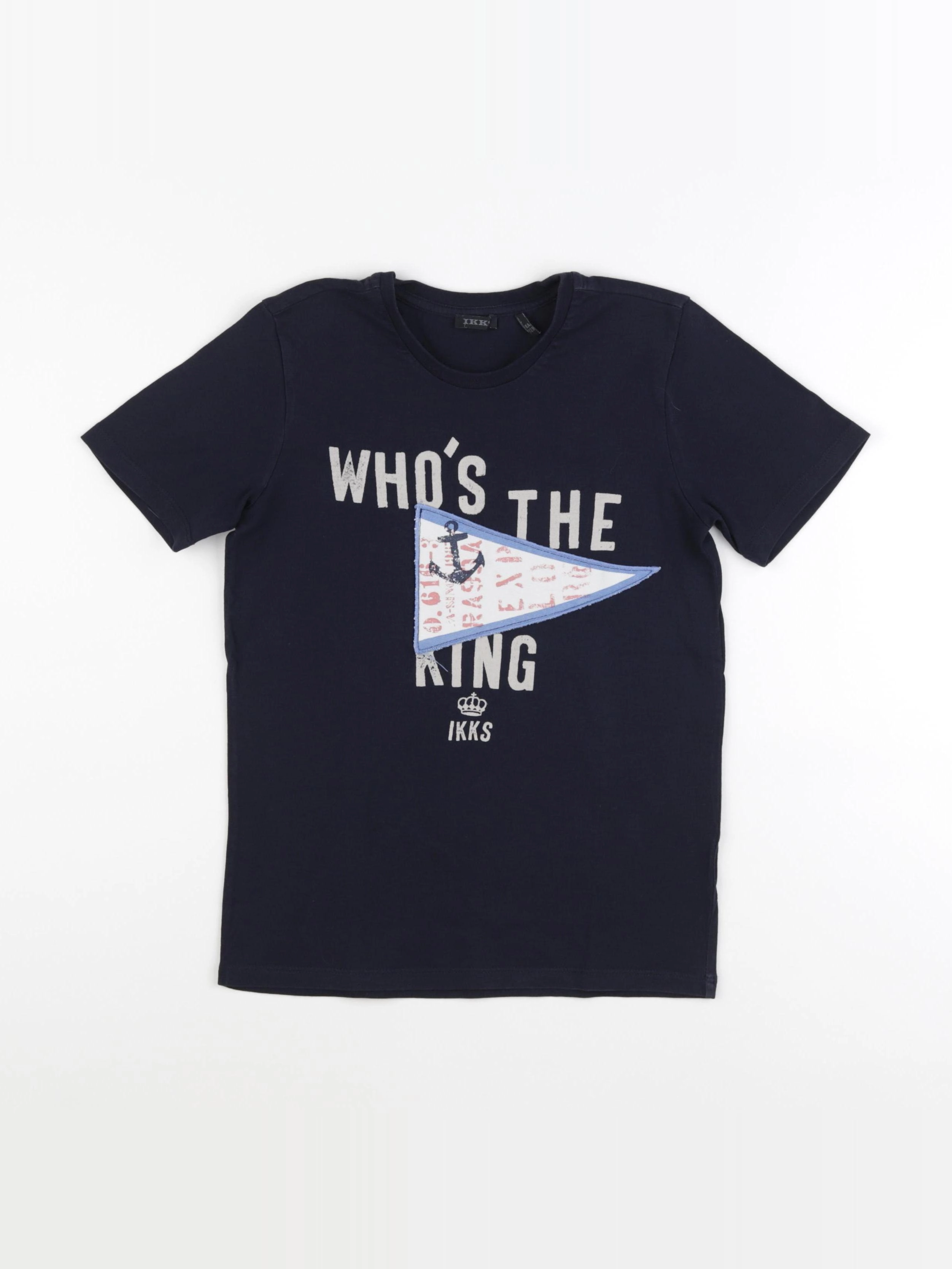 IKKS - tee-shirt bleu - 8 ans