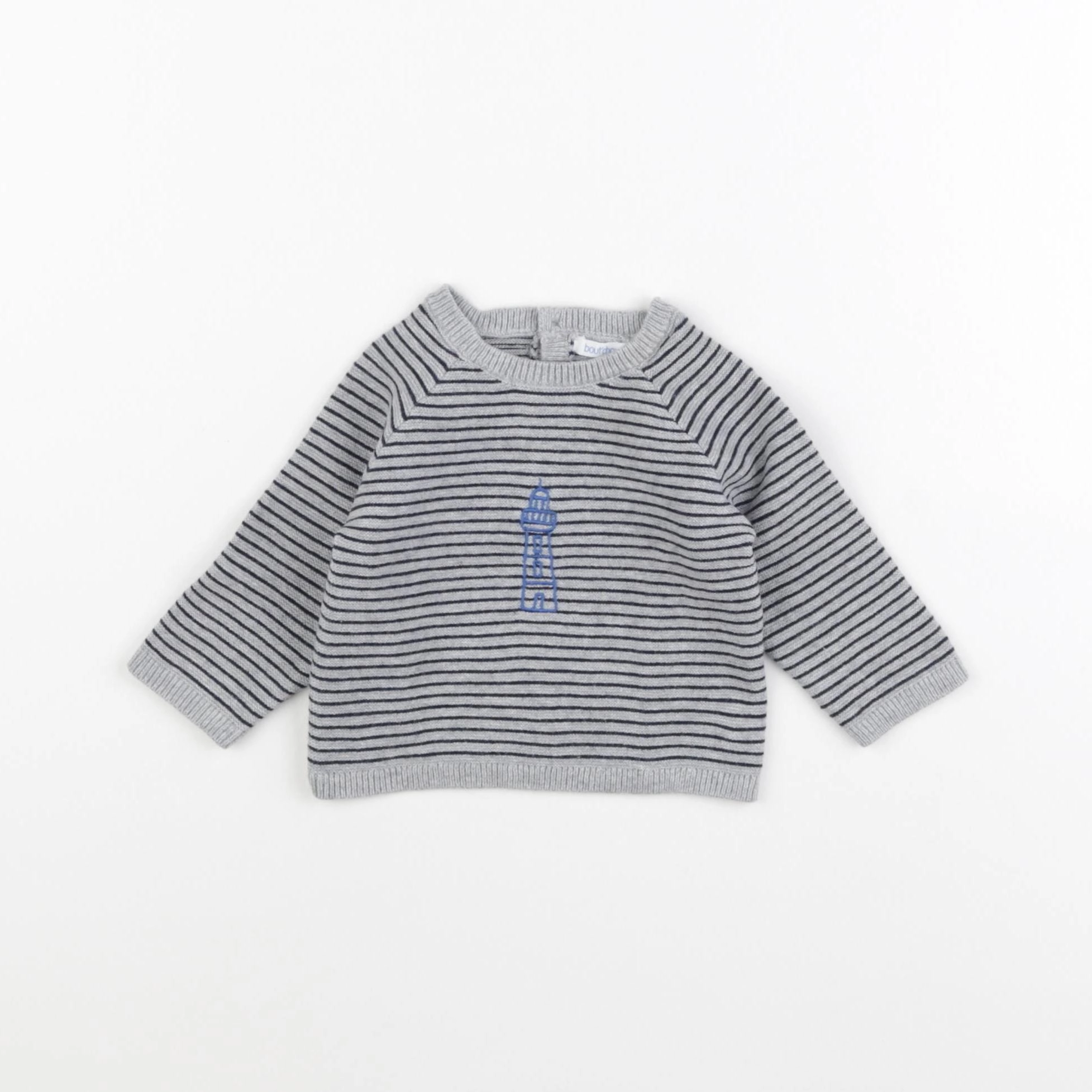 Boutchou - pull gris - 3 mois