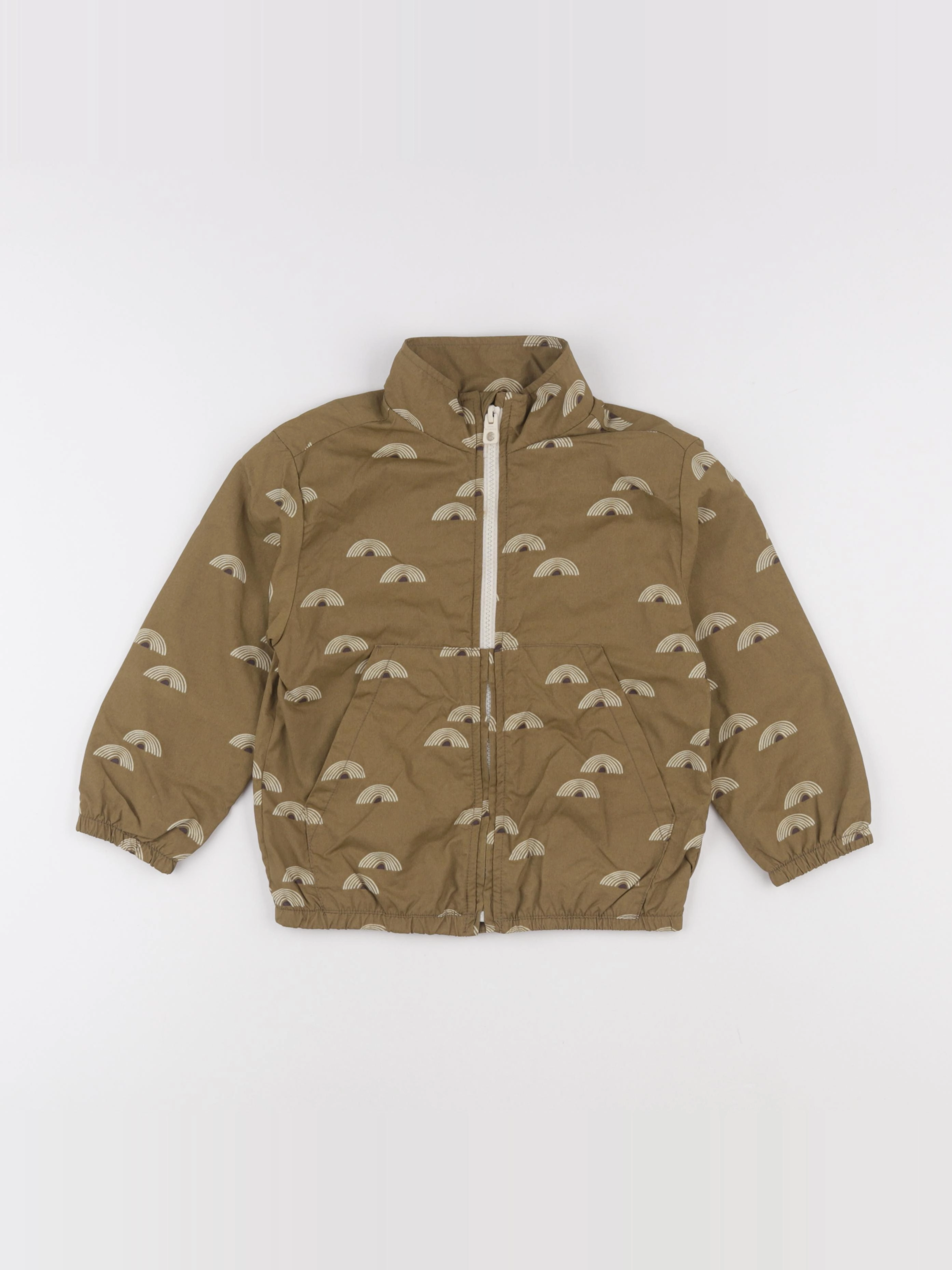 Zara - imperméable vert - 2/3 ans