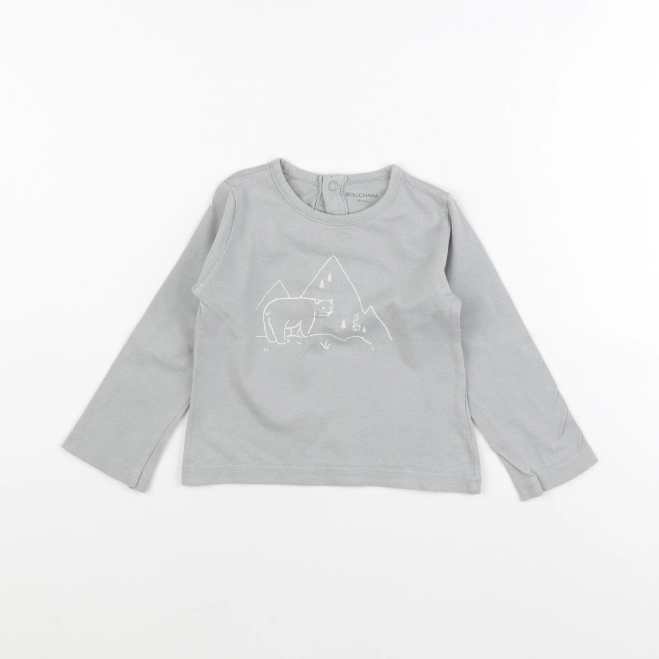 Bouchara - tee-shirt vert - 18 mois