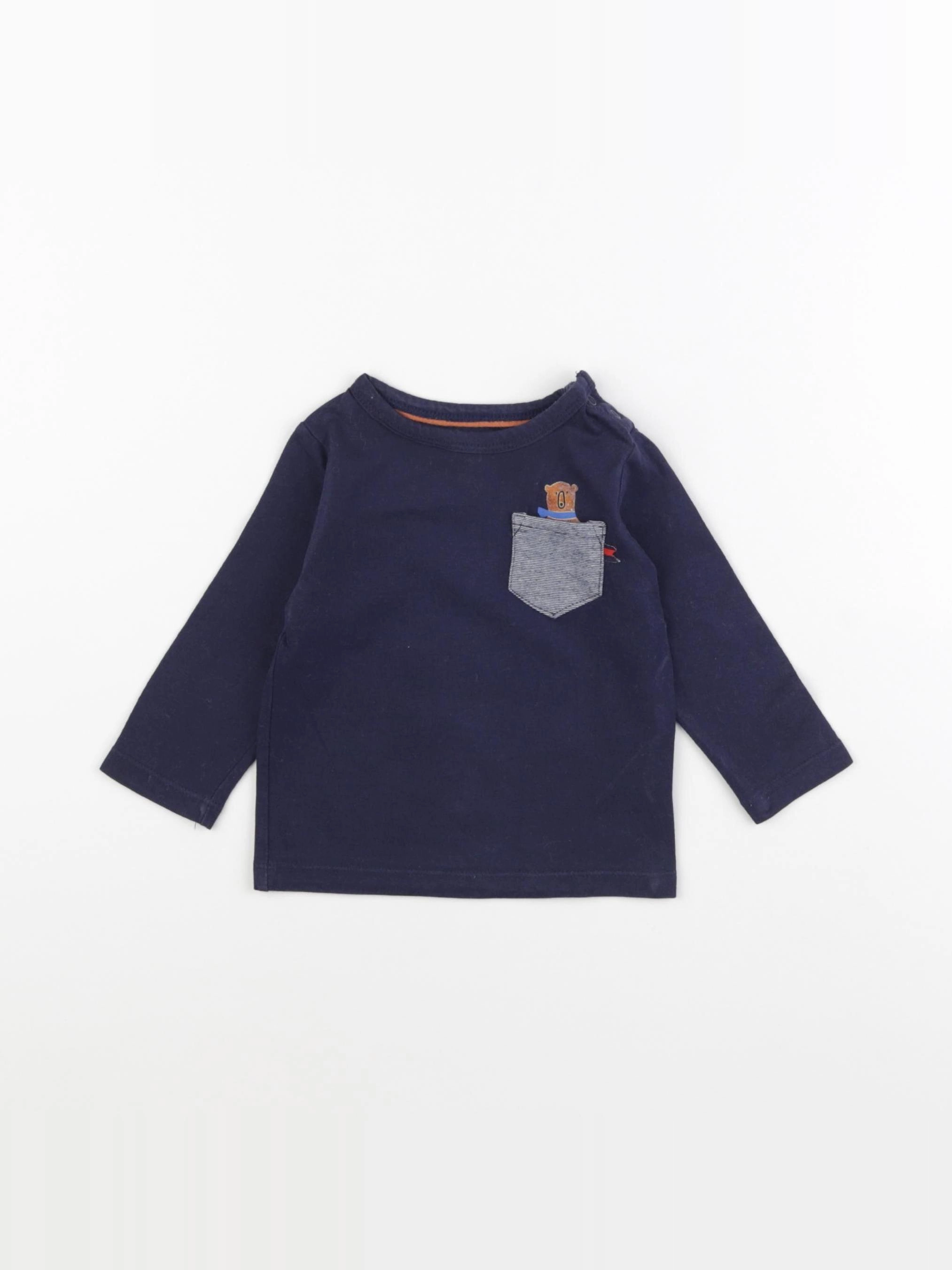 Cadet Rousselle - tee-shirt bleu - 6 mois
