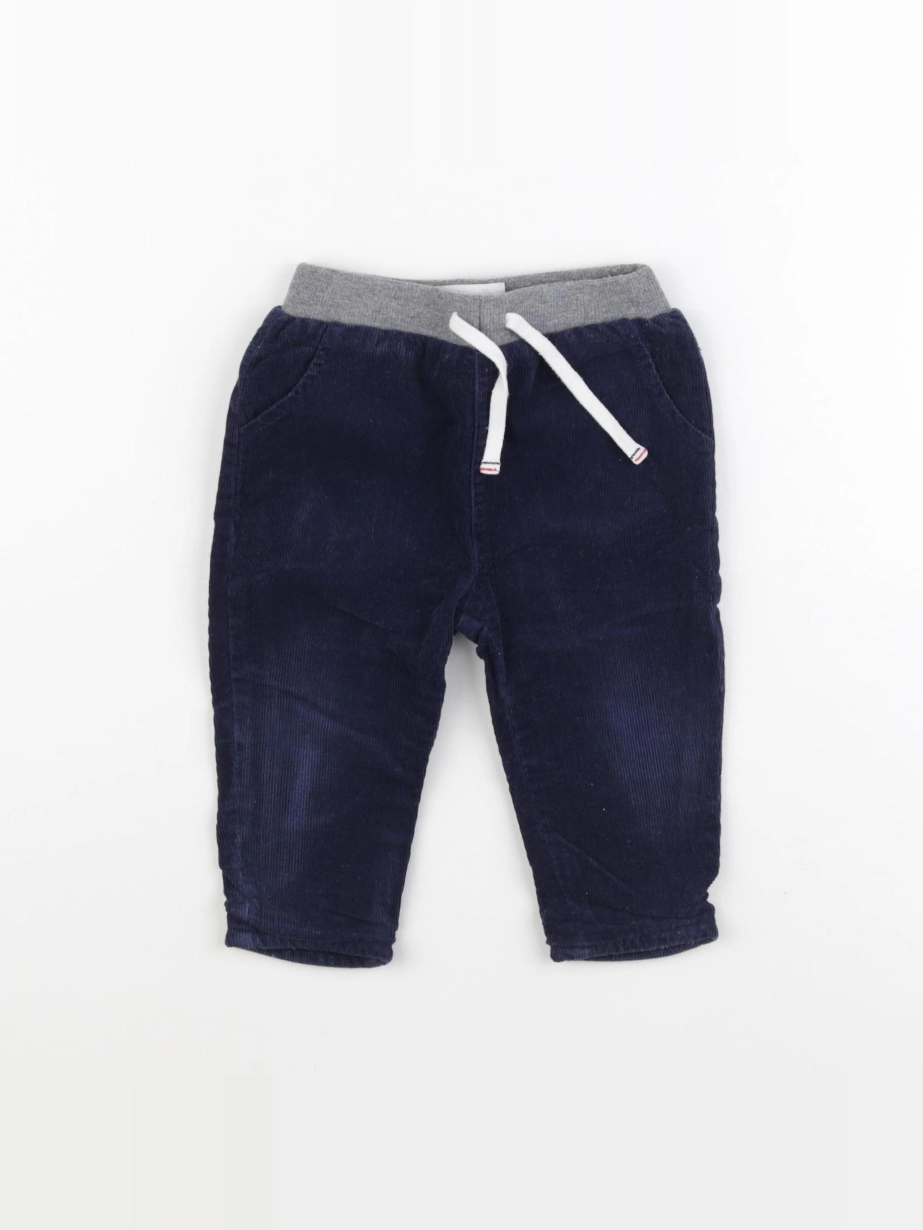 Cadet Rousselle - pantalon doublé bleu - 12 mois