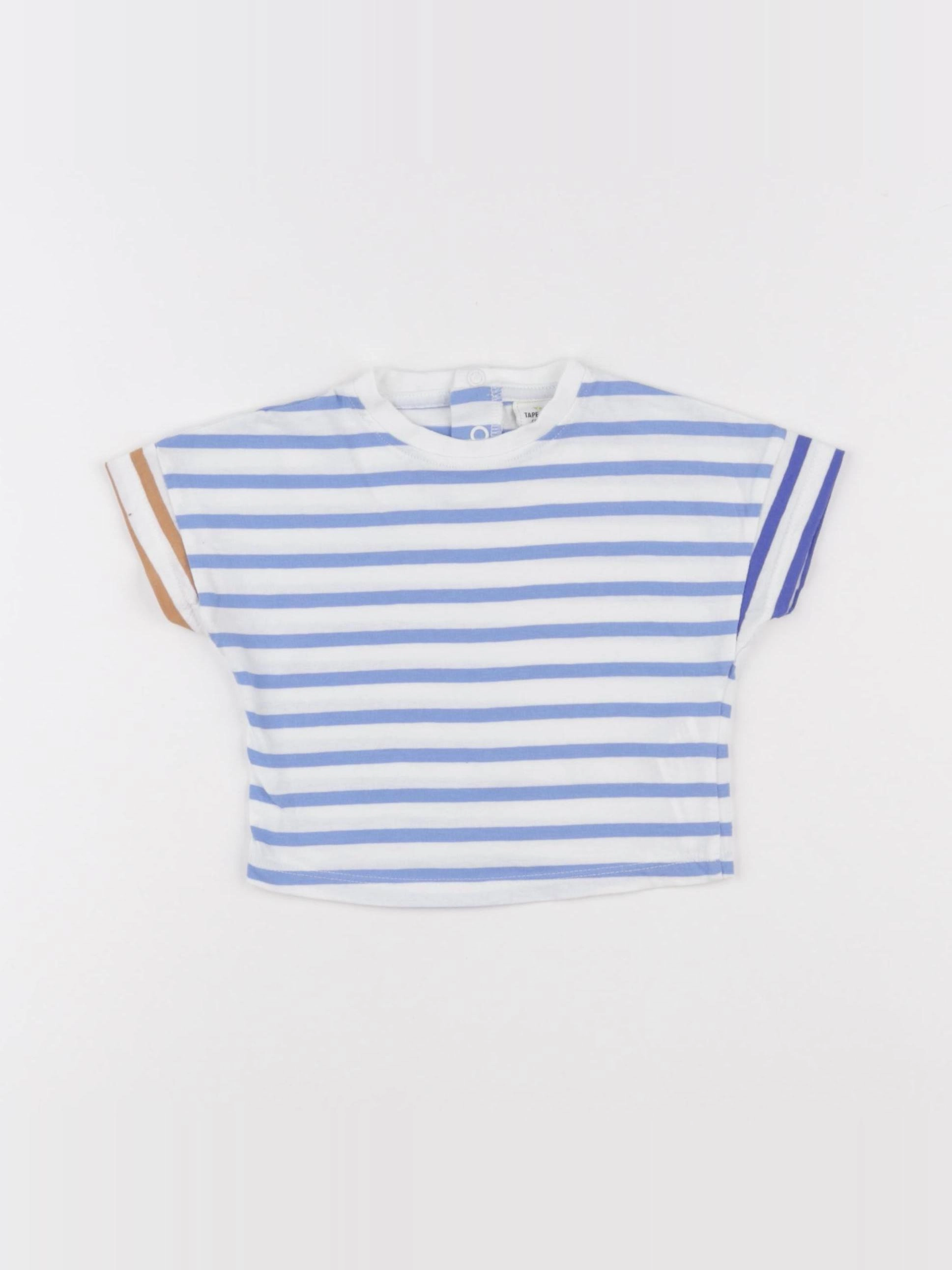 Tape à l'oeil - tee-shirt bleu - 6 mois