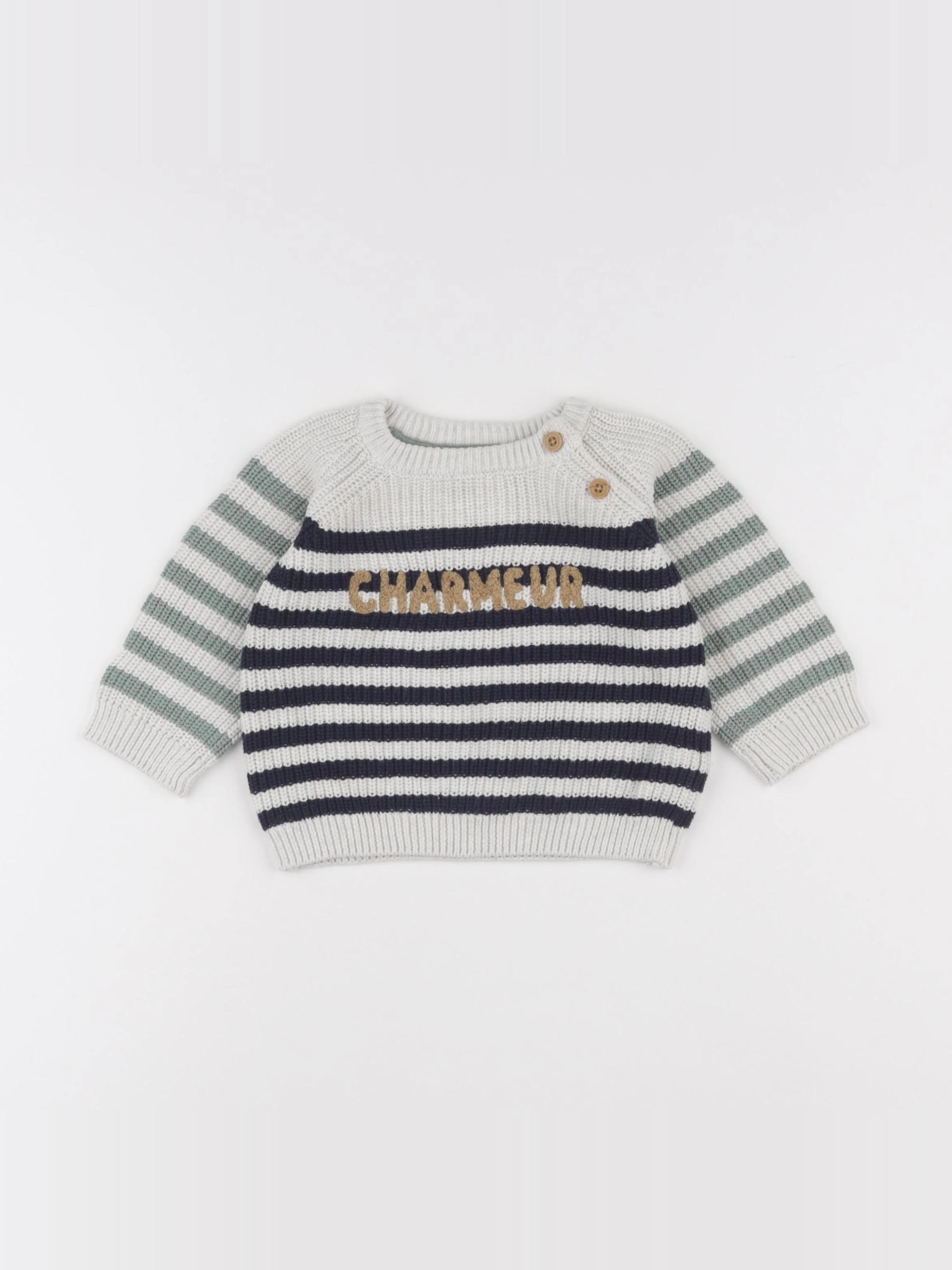 Tape à l'oeil - pull multicolore - 12 mois