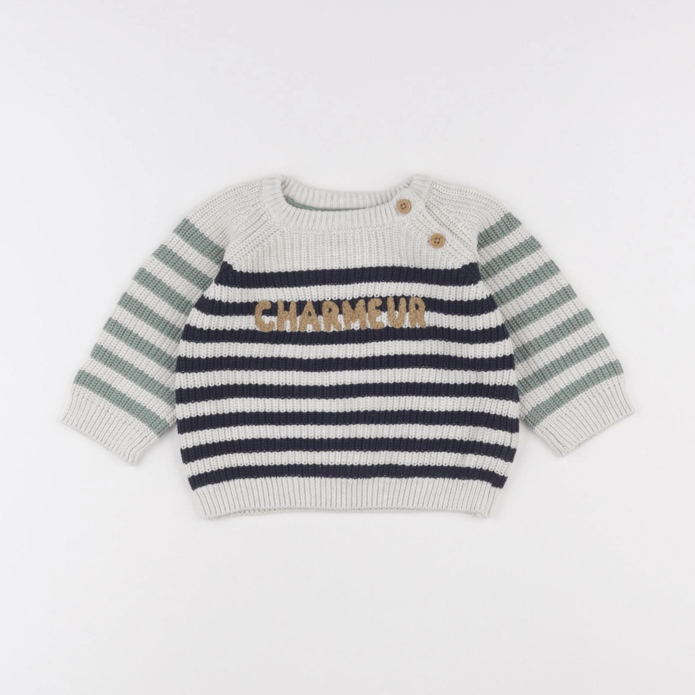 Tape à l'oeil - pull multicolore - 12 mois