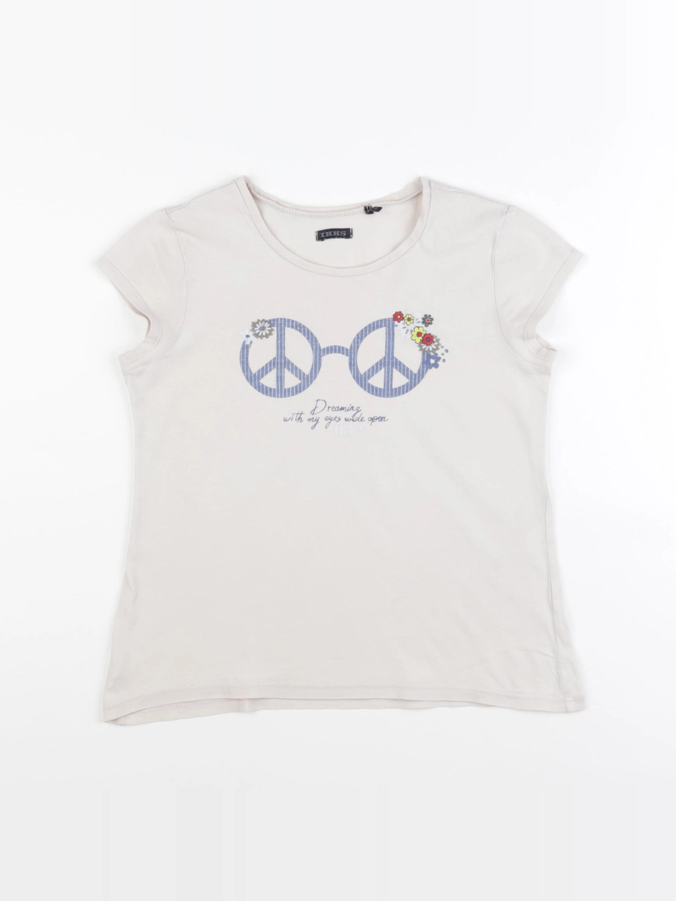 IKKS - tee-shirt beige - 10 ans