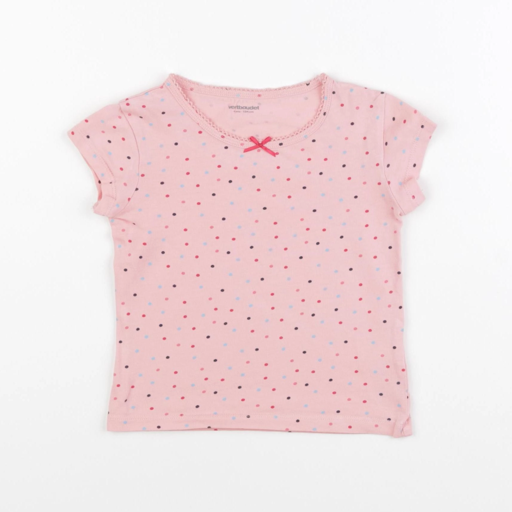 Vertbaudet - maillot de corps rose - 4 ans