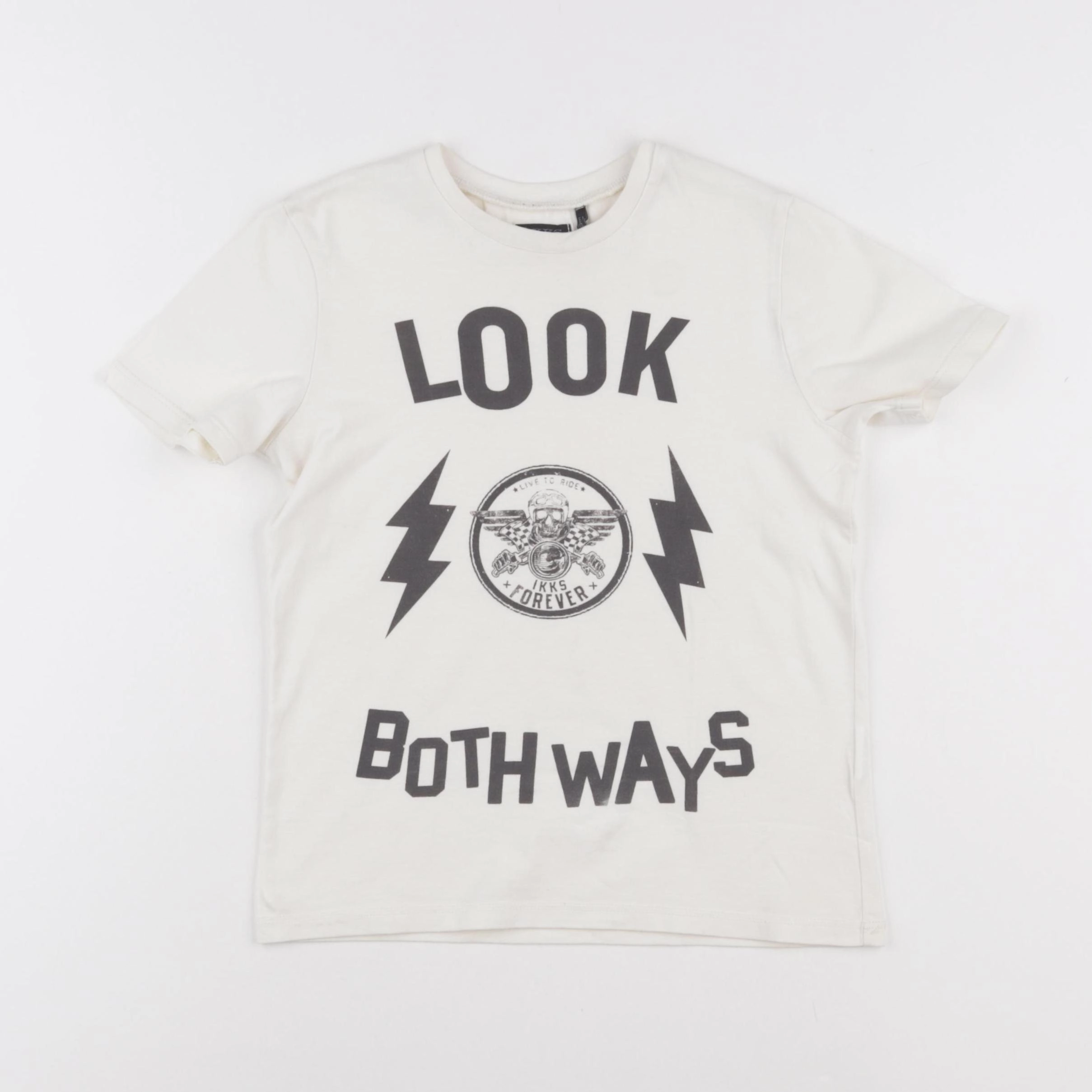 IKKS - tee-shirt beige - 6 ans