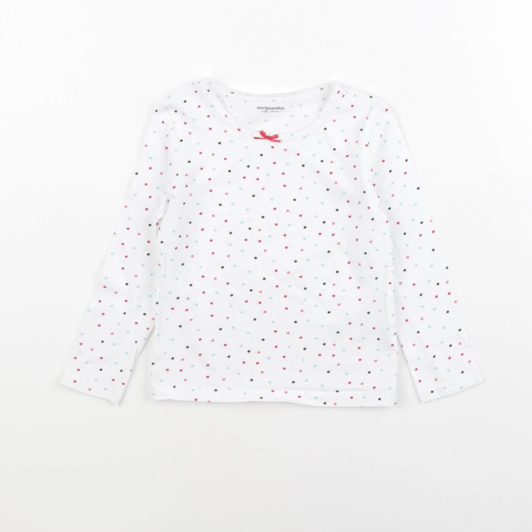 Vertbaudet - maillot de corps blanc - 4 ans
