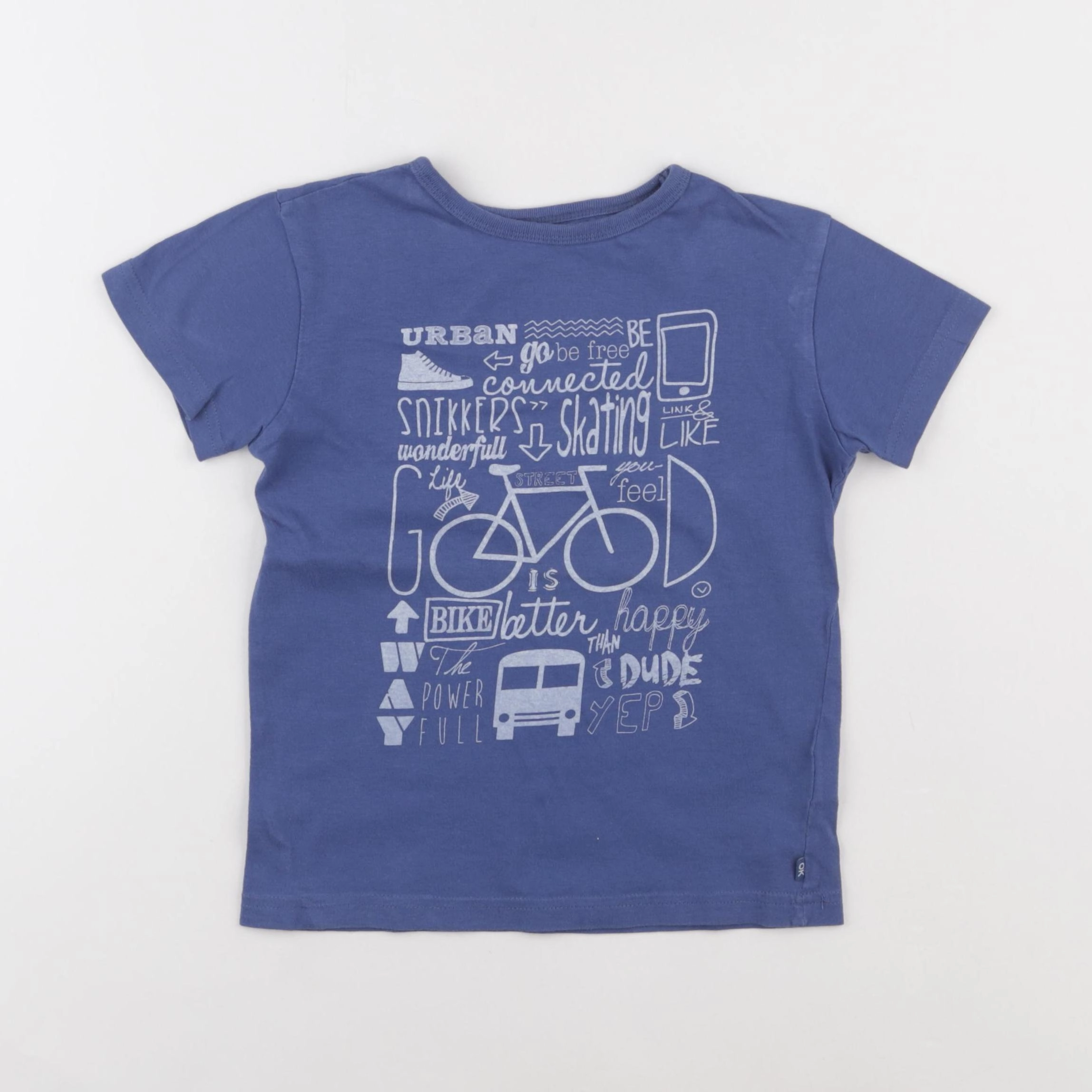 Okaidi - tee-shirt bleu - 6 ans
