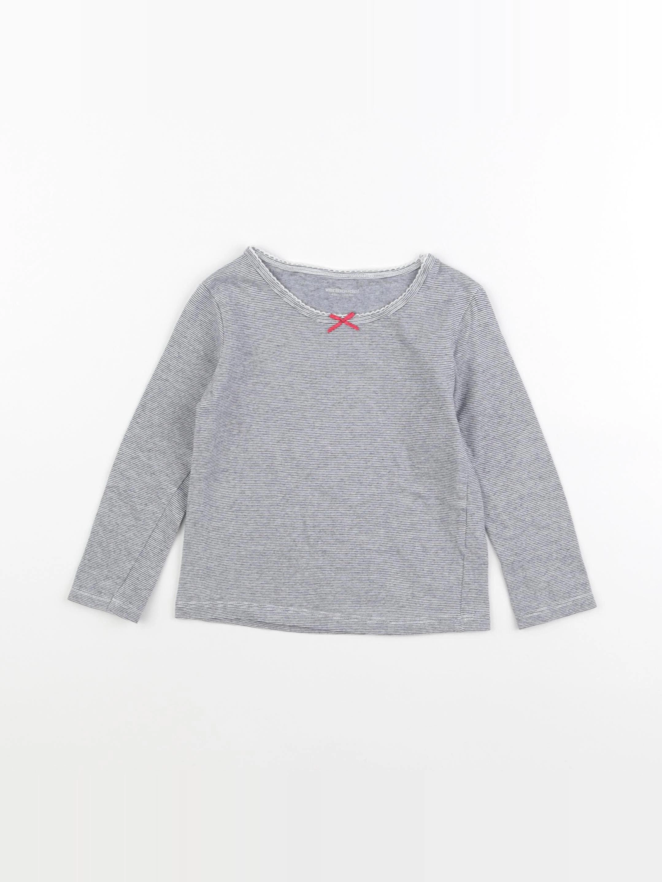 Vertbaudet - maillot de corps gris - 4 ans