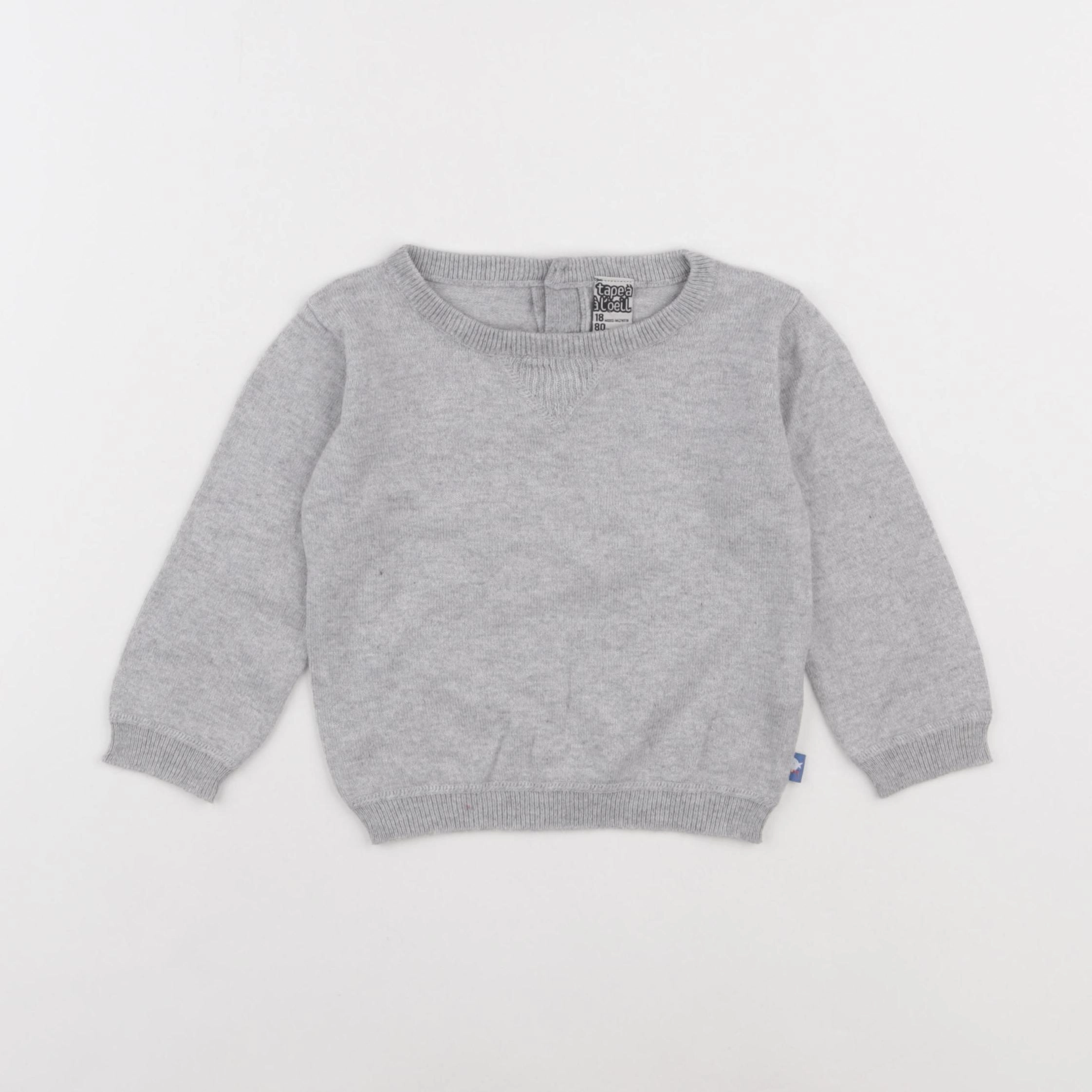 Tape à l'oeil - pull gris - 18 mois