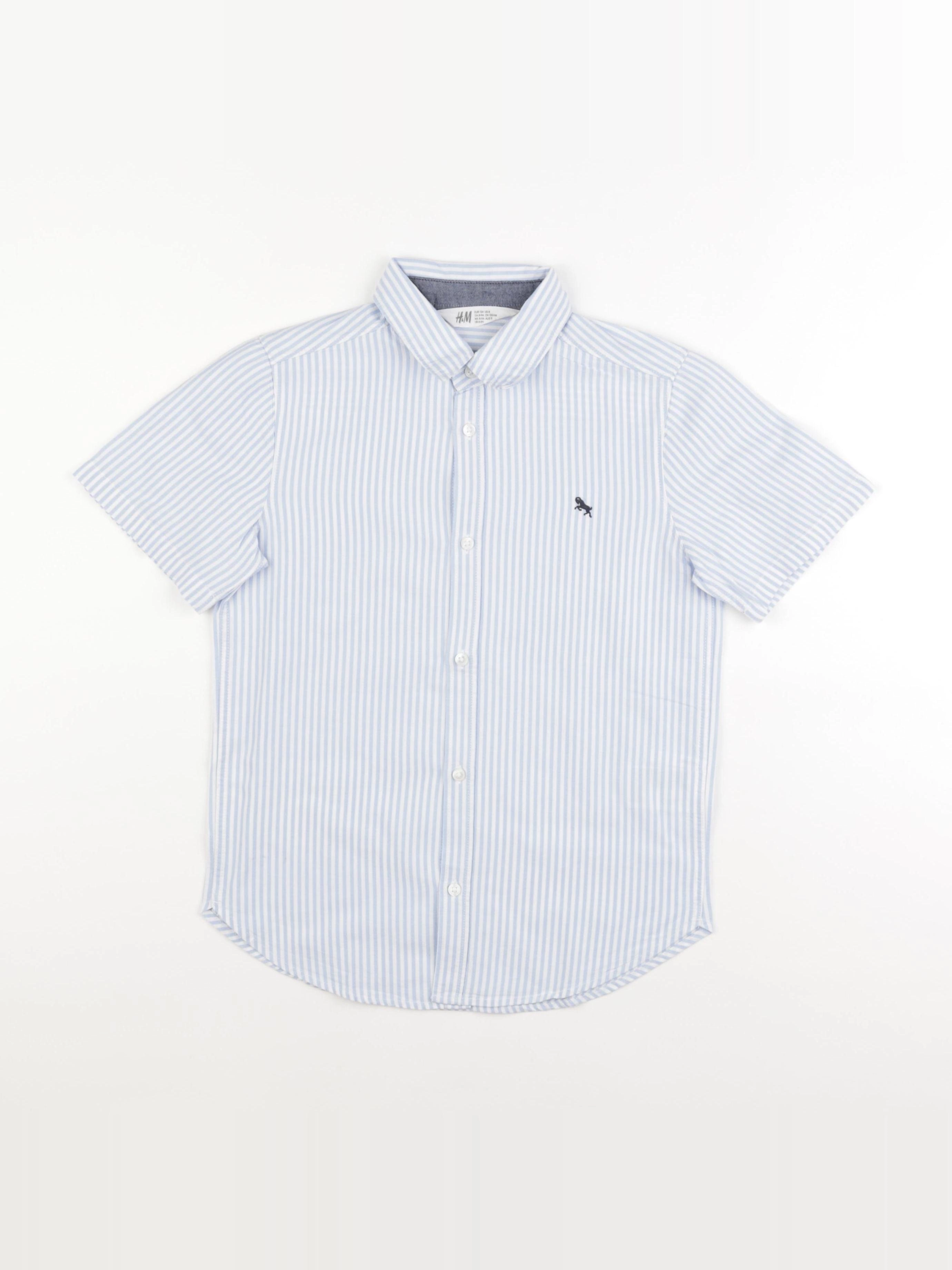 H&M - chemise bleu - 8/9 ans