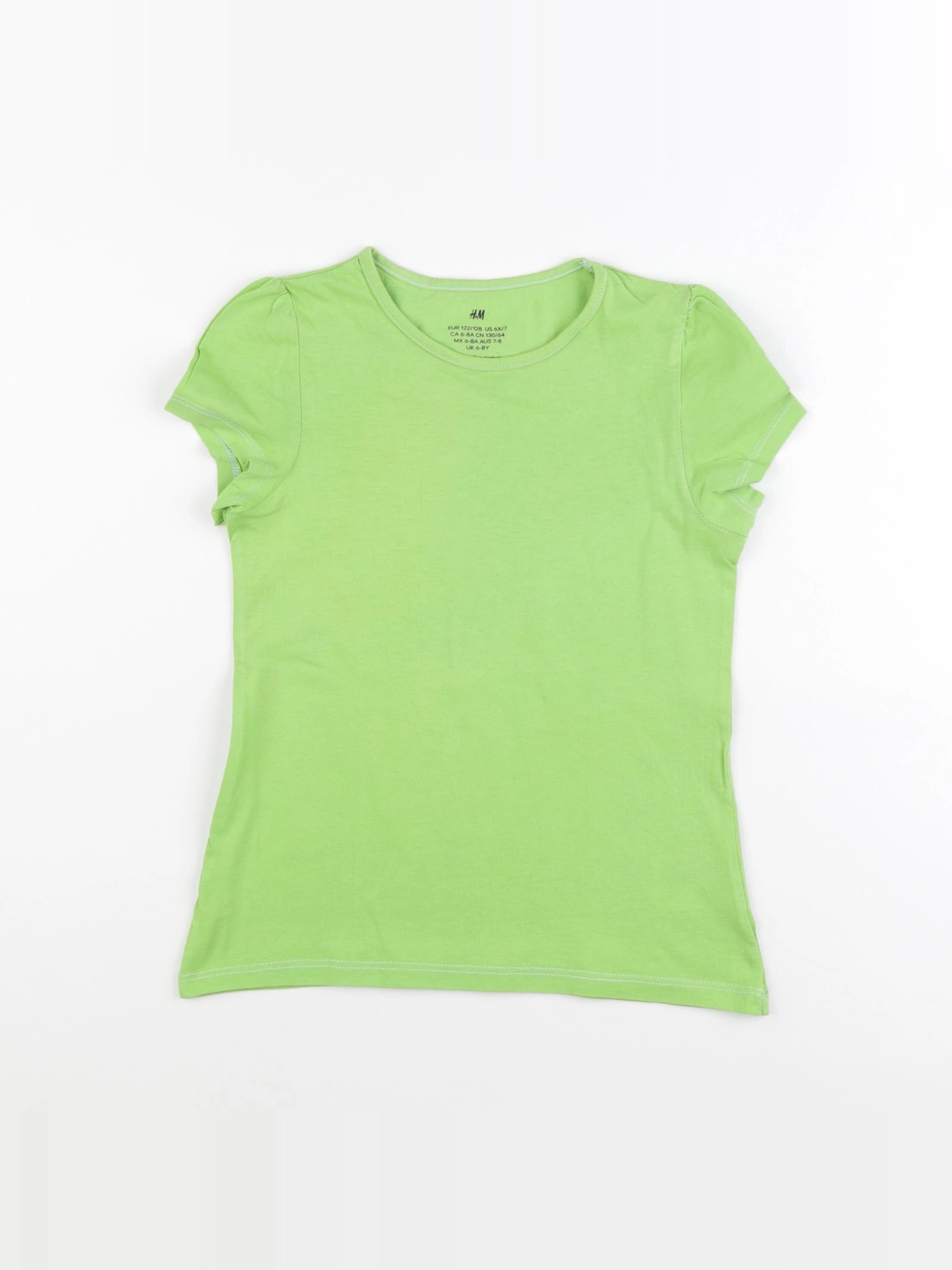 H&M - tee-shirt vert - 6/8 ans