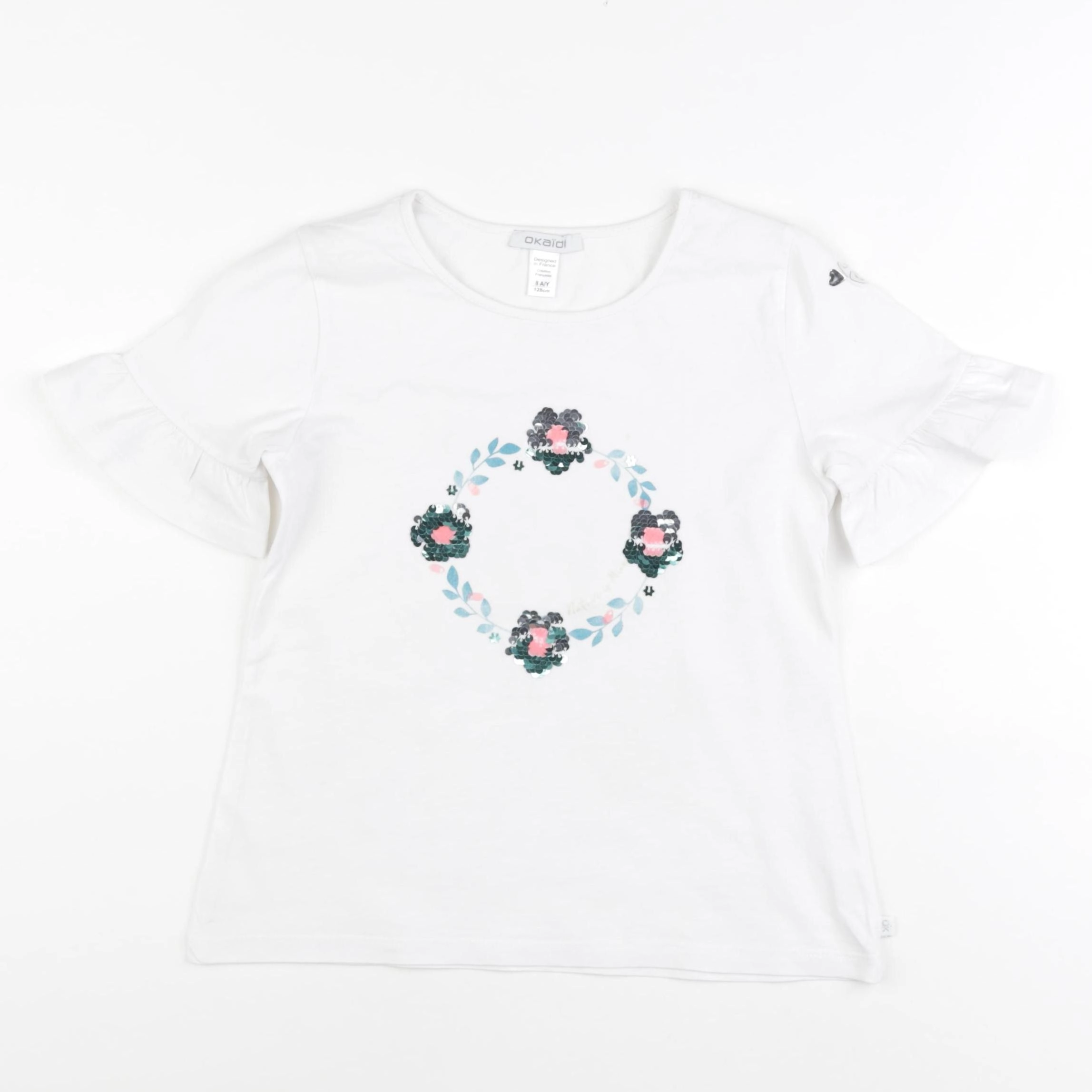 Okaidi - tee-shirt multicolore - 8 ans