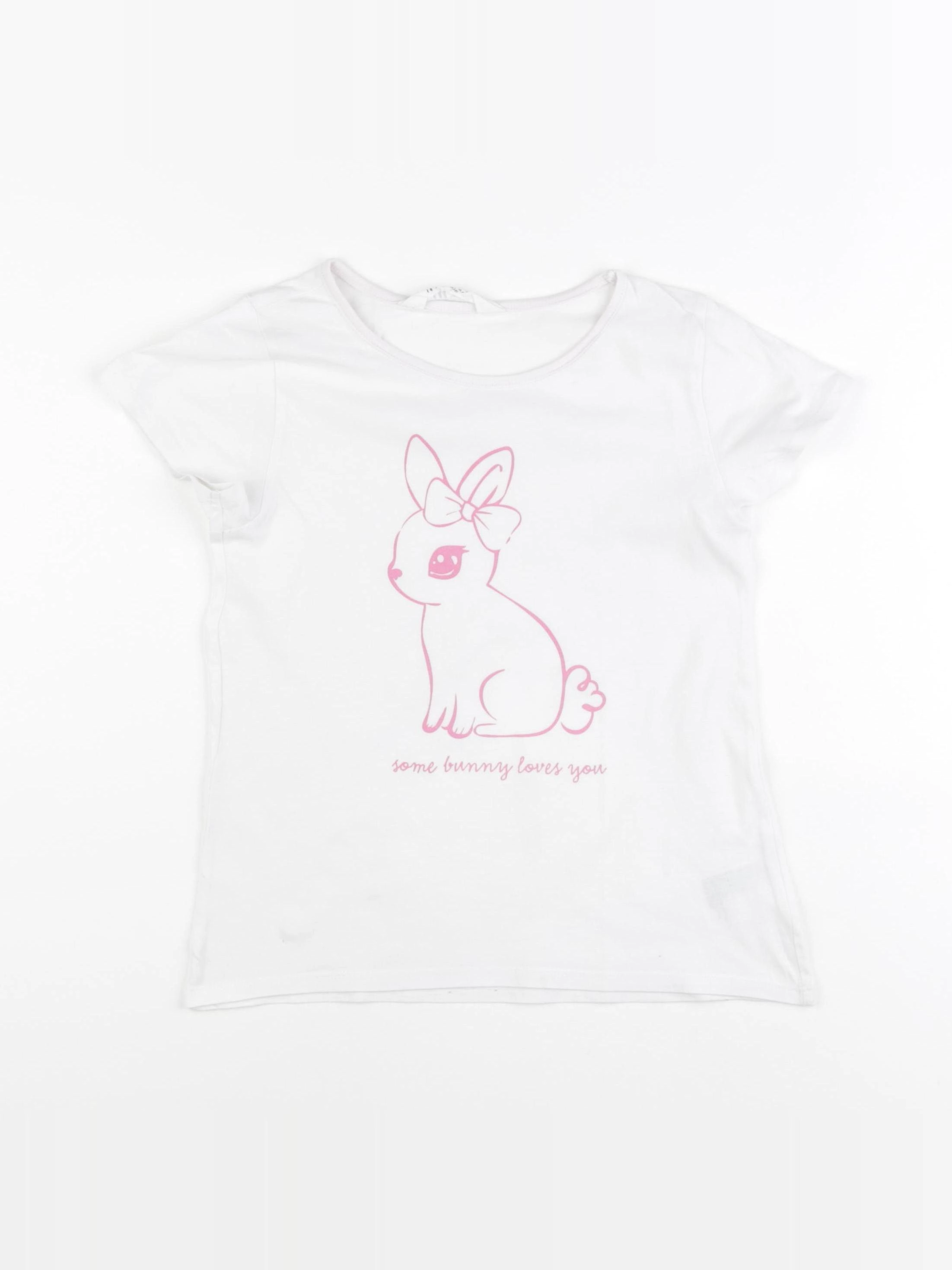 H&M - tee-shirt blanc - 6/8 ans